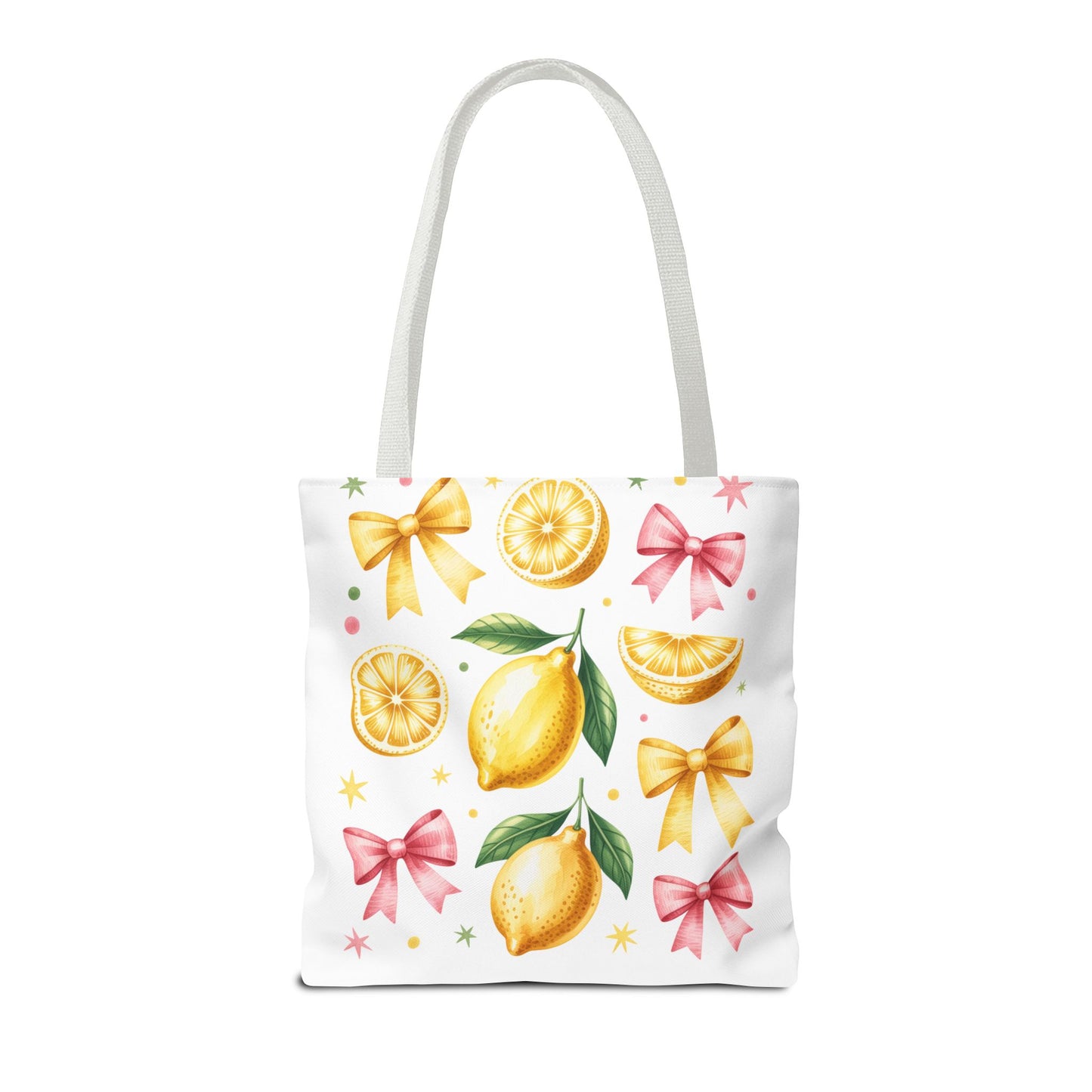 Lemon-Themed Tote Bag, Cute Duck Design Tote, Summer Accessory, Gift for Her, Reusable Shopping Bag, Fun and Functional