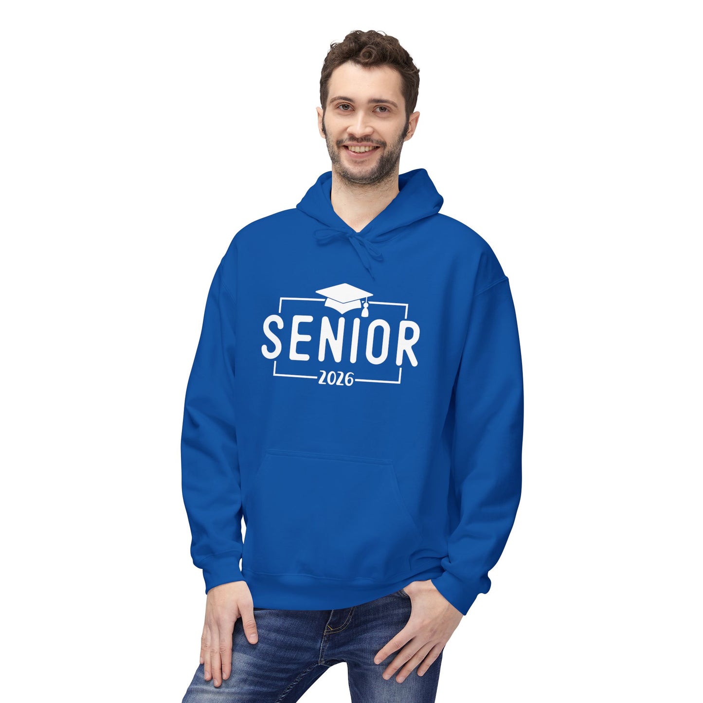 2026 Senior Unisex Midweight Fleece Hoodie, Graduation Gift, Class of 2026 Apparel, Cozy Hoodie, Unique Grad Clothing, High School Senior