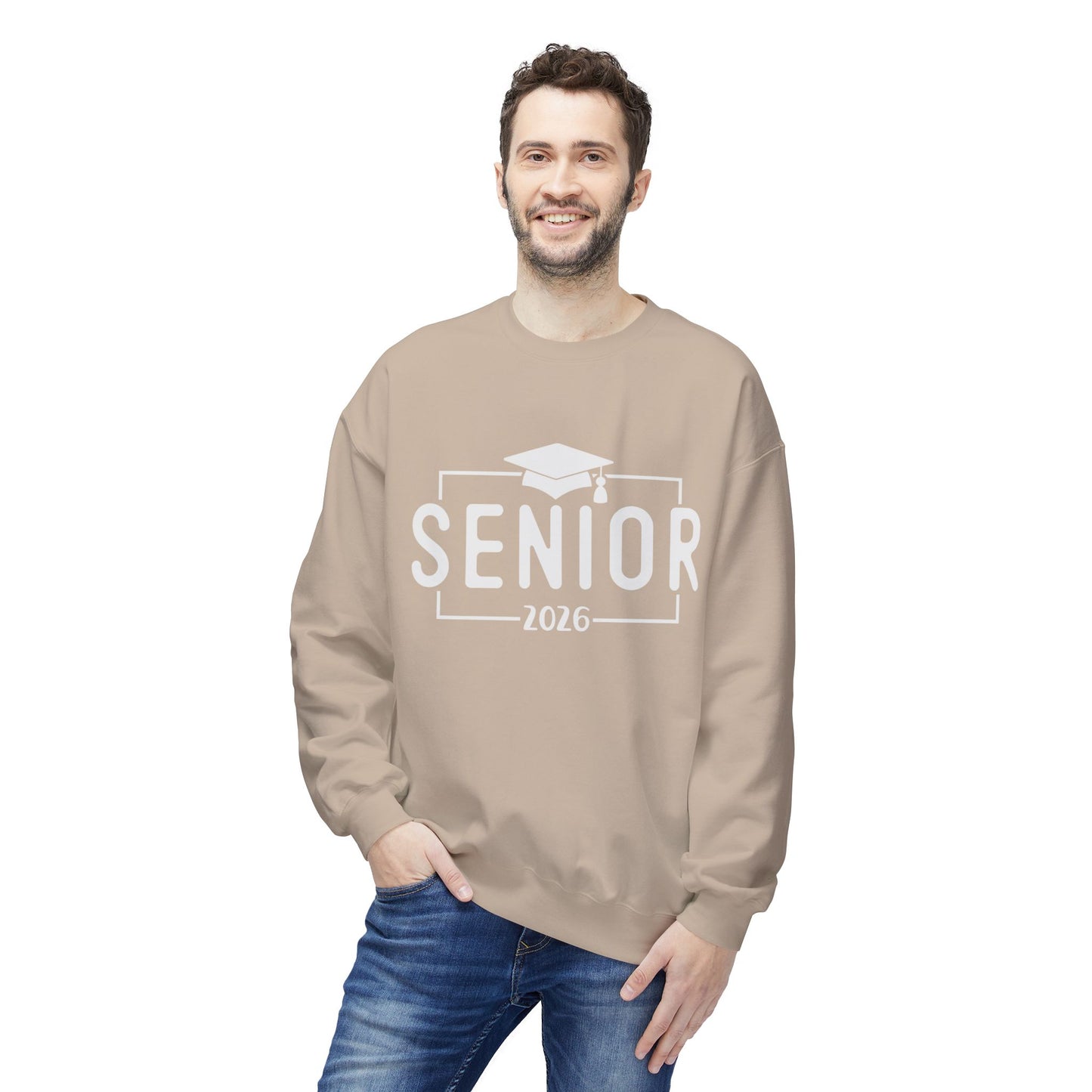 Senior 2026 Fleece Crewneck Sweatshirt - Perfect for Graduation, Class of 2026, Cozy Gift for Graduates, Unisex Crew Sweatshirt, Casual Wear