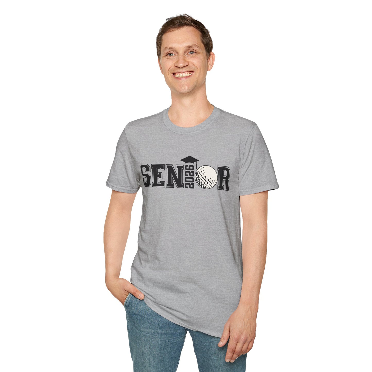 Senior Golf 2026 Unisex T-Shirt – Graduation Tee, Senior Shirt, Gift for Graduates, Class of 2026 Merchandise, Cool Casual Wear