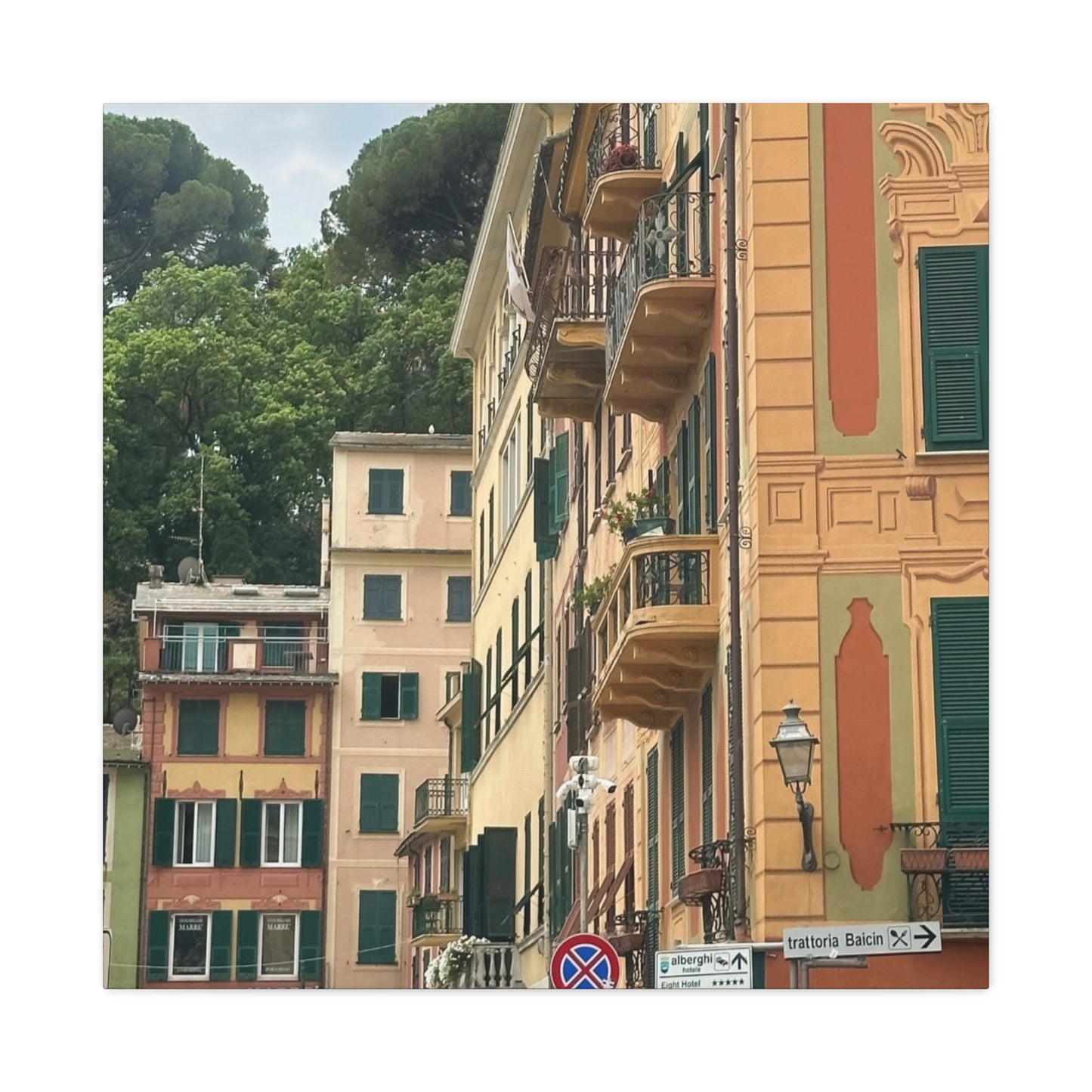 Italian Balcony Wall Decor, Home Decor, Gift for Art Lovers, Cozy Aesthetic, Travel Inspiration