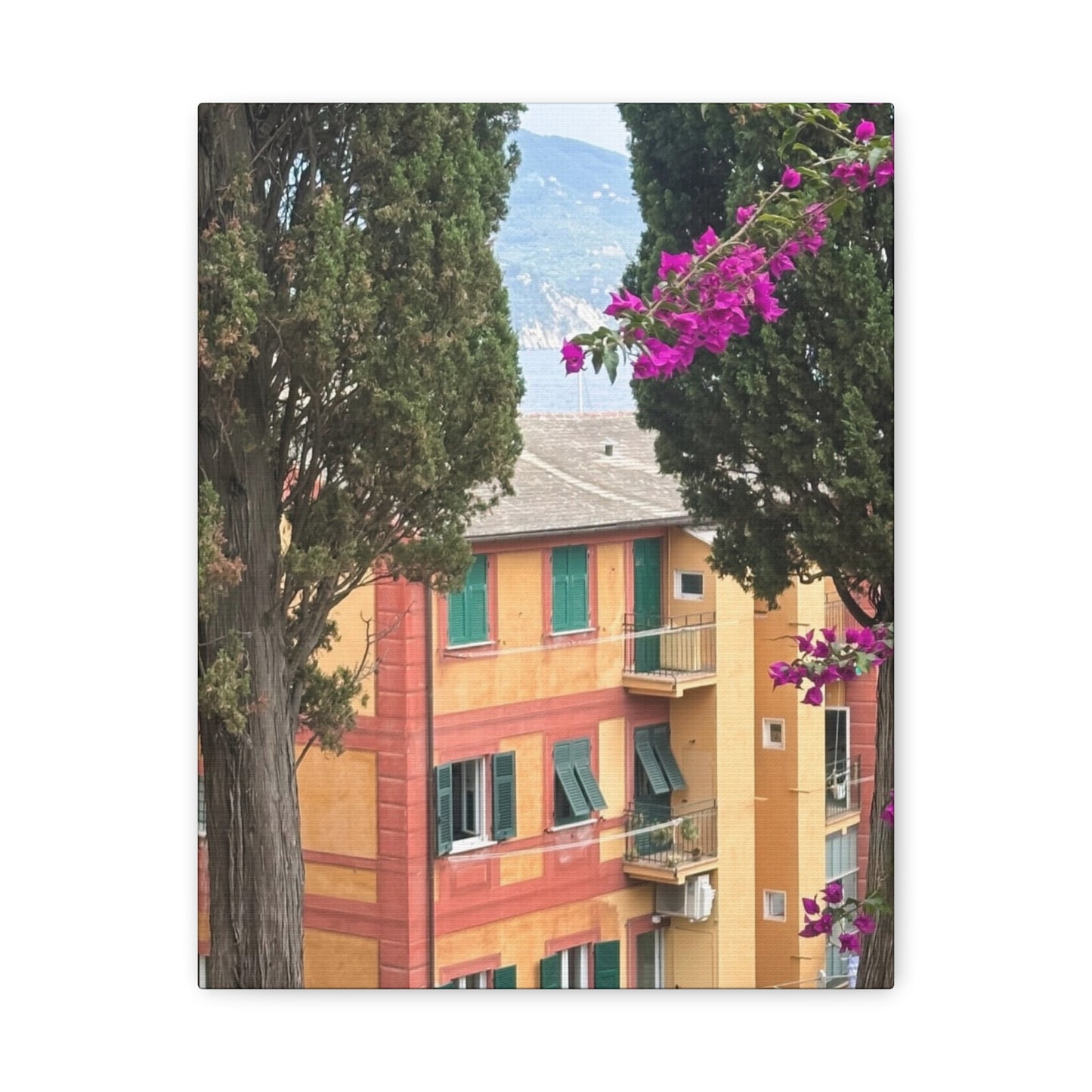Italian Home and Country SideMatte Canvas Wall Art, Floral Home Decor, Artistic Stretched Canvas, Botanical Print, Modern Wall Decor