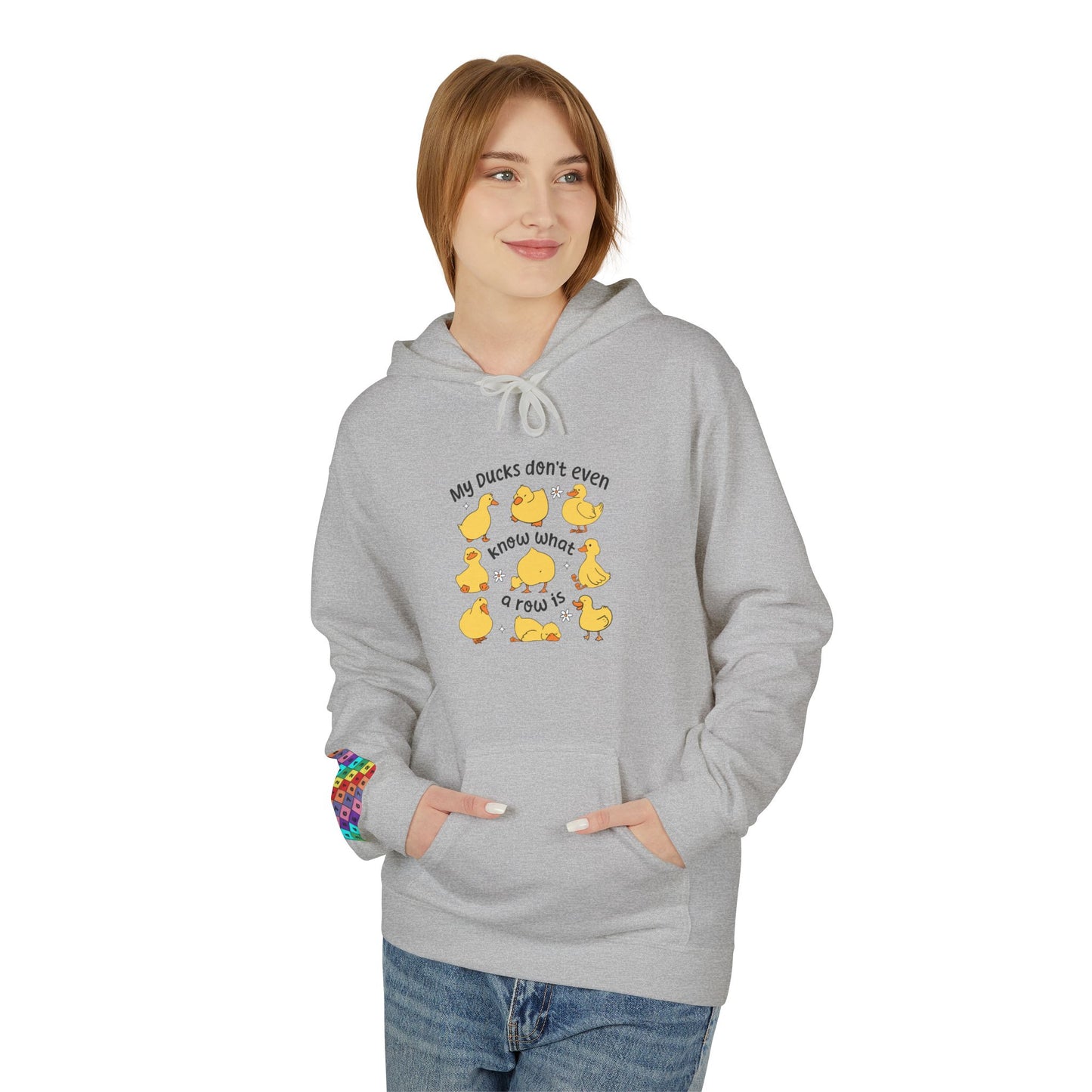 My Duck Didn’t Even Fleece Hoodie, Cozy Animal Lover Gift, Fun Birthday Present, Cute Casual Wear, Duck-Themed Apparel, Warm Hoodie