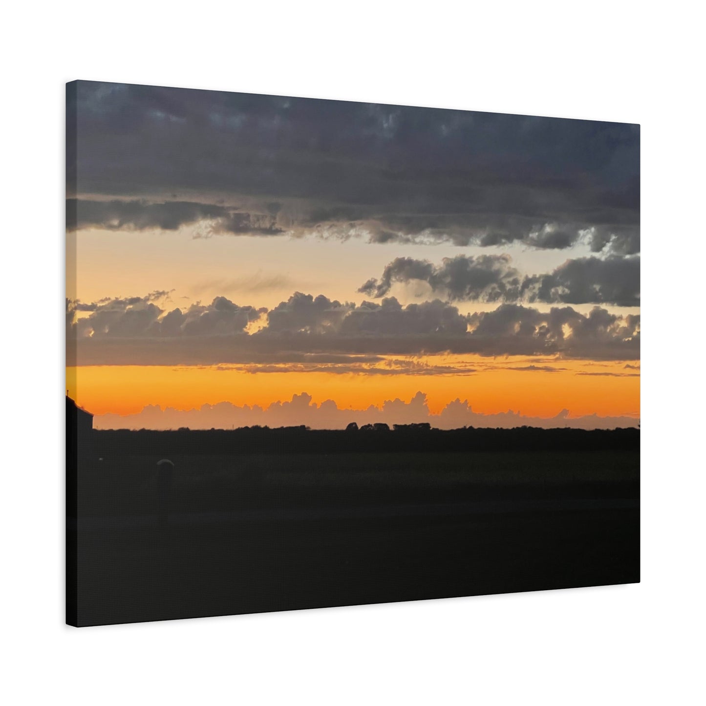 Sunset Canvas Art Print, Wall Decor for Home, Gift for Nature Lovers, Modern Art, Vibrant Landscape, Living Room Decor