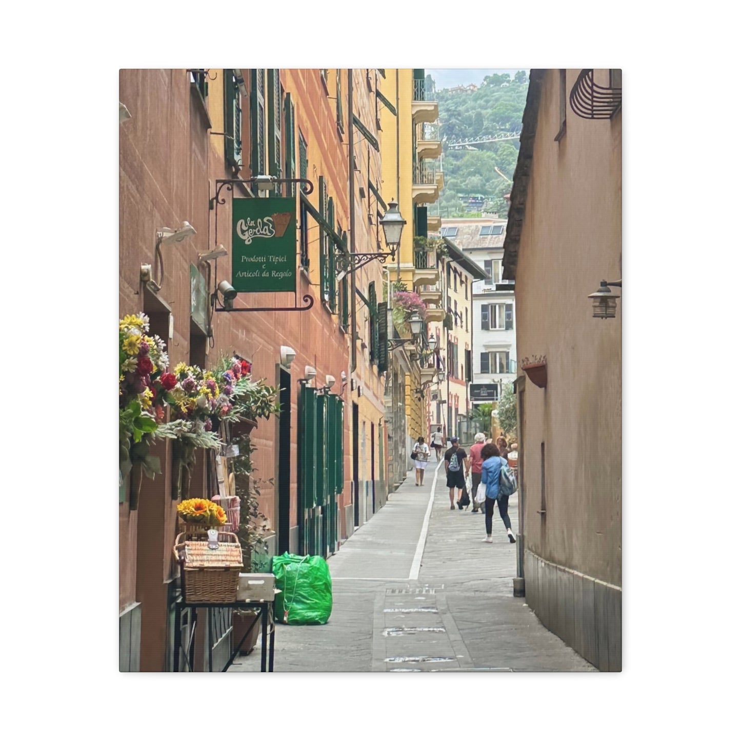 Charming Italy Street Scene Canvas Wall Art, Home Decor, Gift for Art Lovers, Cozy Living Room Decoration, Gallery Wall Accent