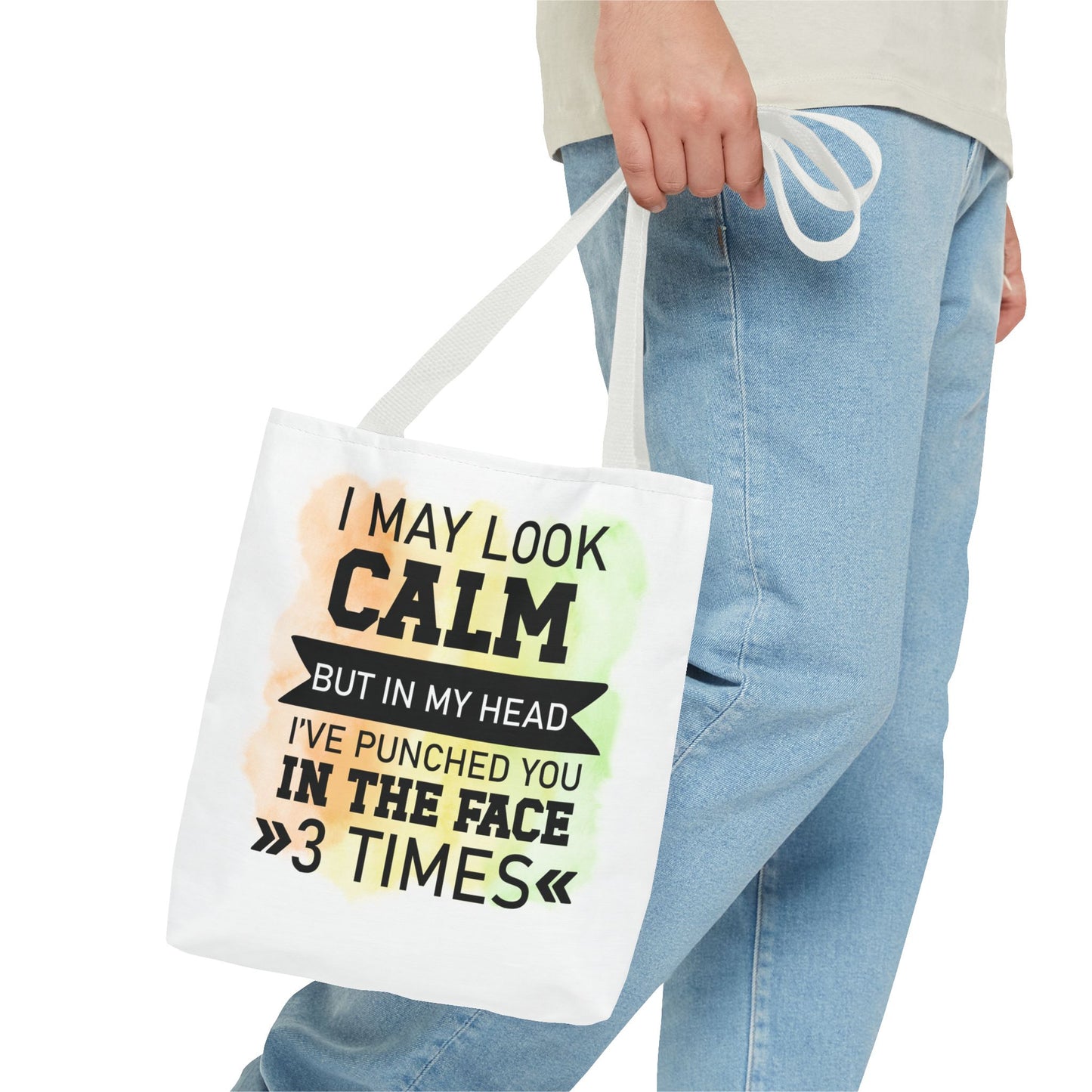 Humorous Tote Bag, Funny Gift for Friends, Everyday Use, Shopping Bag, Motivational Quote, Office Humor, Unique Present