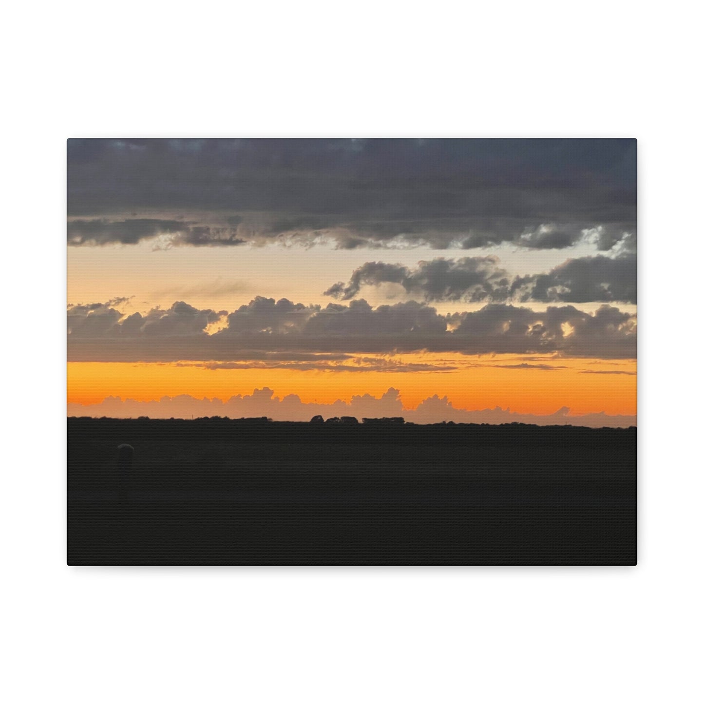 Sunset Canvas Art Print, Wall Decor for Home, Gift for Nature Lovers, Modern Art, Vibrant Landscape, Living Room Decor