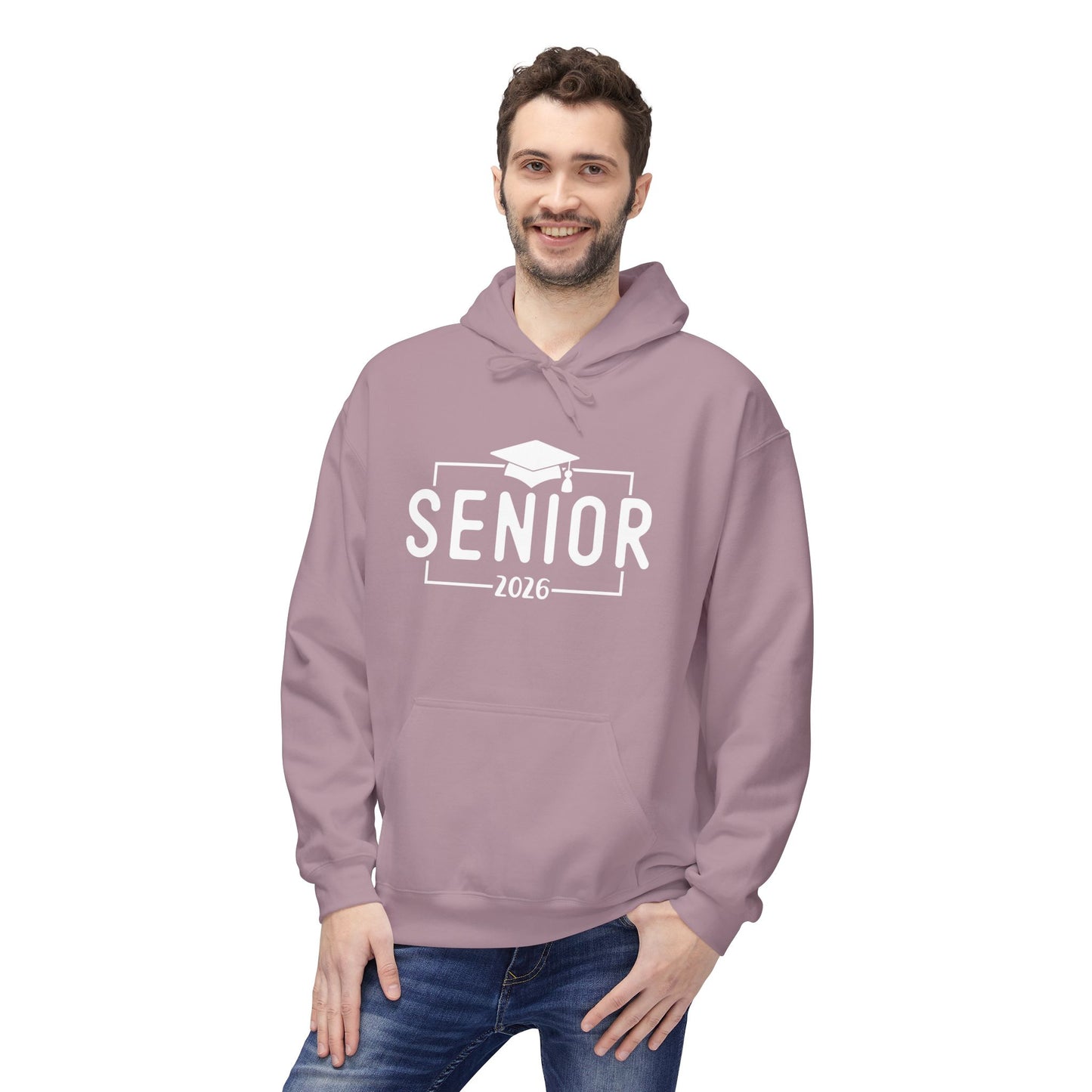 2026 Senior Unisex Midweight Fleece Hoodie, Graduation Gift, Class of 2026 Apparel, Cozy Hoodie, Unique Grad Clothing, High School Senior