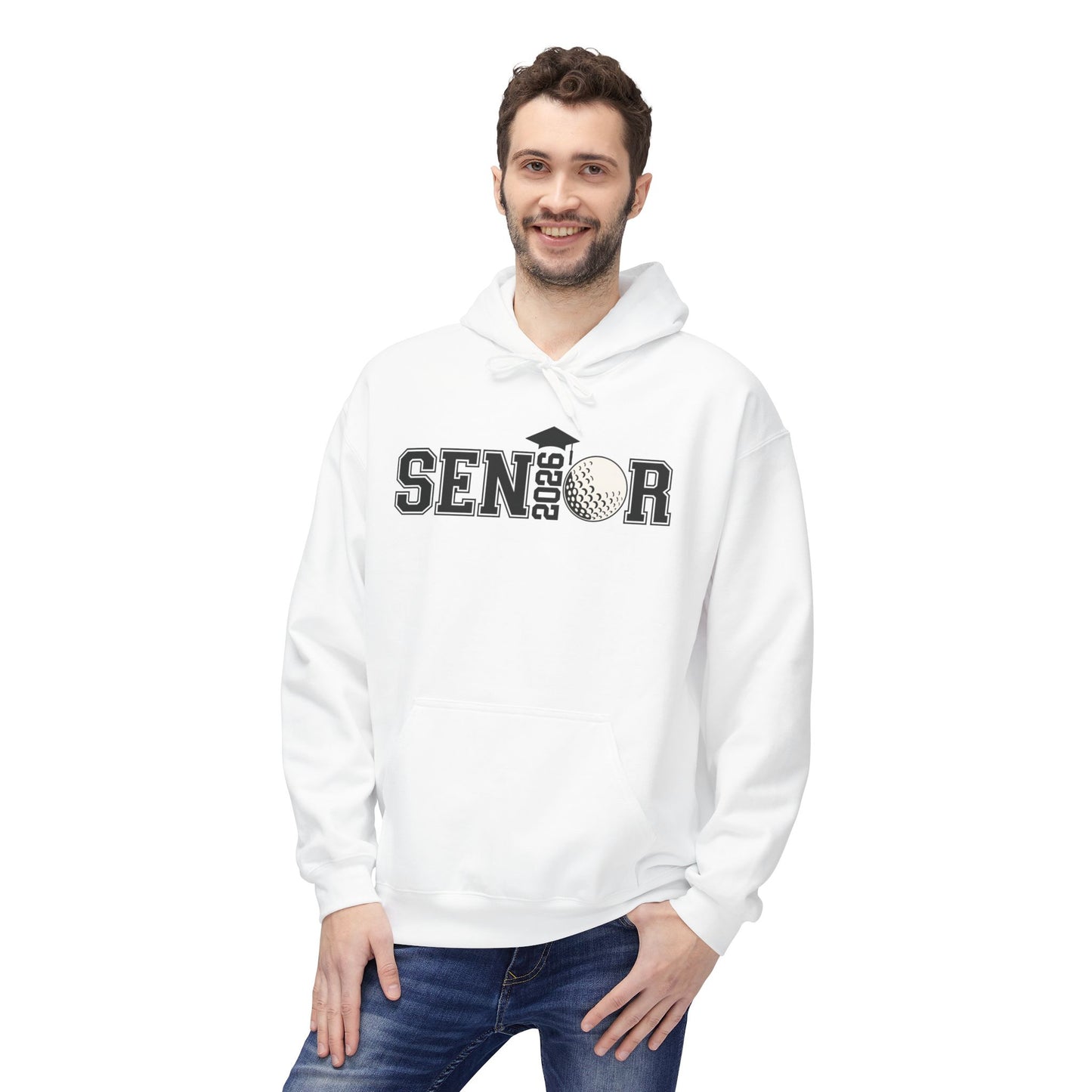 Senior- Golf Fleece Hoodie - Perfect for Graduates, Cozy Gift for Seniors, College Prep, Class of 2023, Warm and Stylish