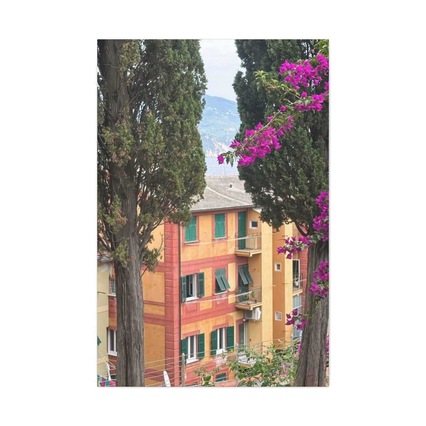 Italian Home and Country SideMatte Canvas Wall Art, Floral Home Decor, Artistic Stretched Canvas, Botanical Print, Modern Wall Decor