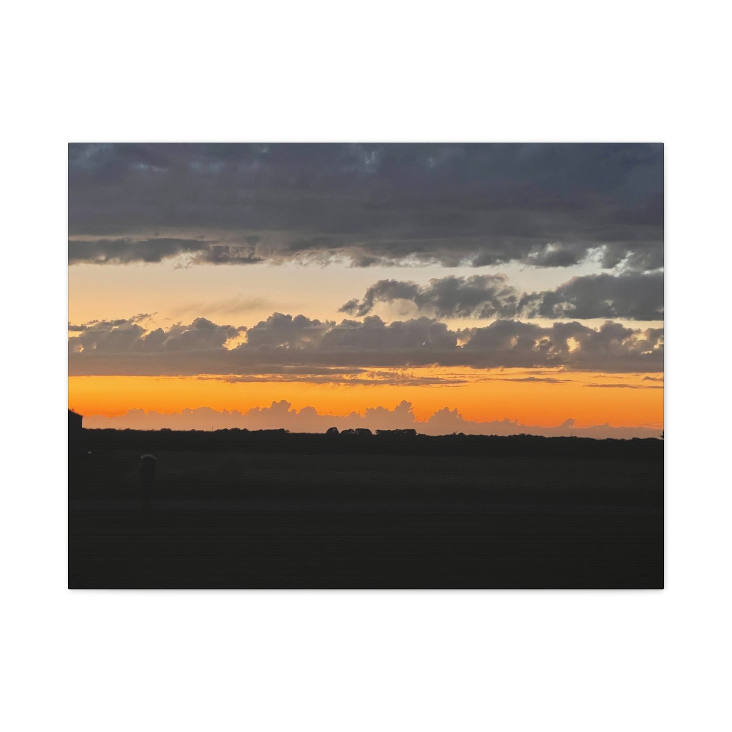 Sunset Canvas Art Print, Wall Decor for Home, Gift for Nature Lovers, Modern Art, Vibrant Landscape, Living Room Decor