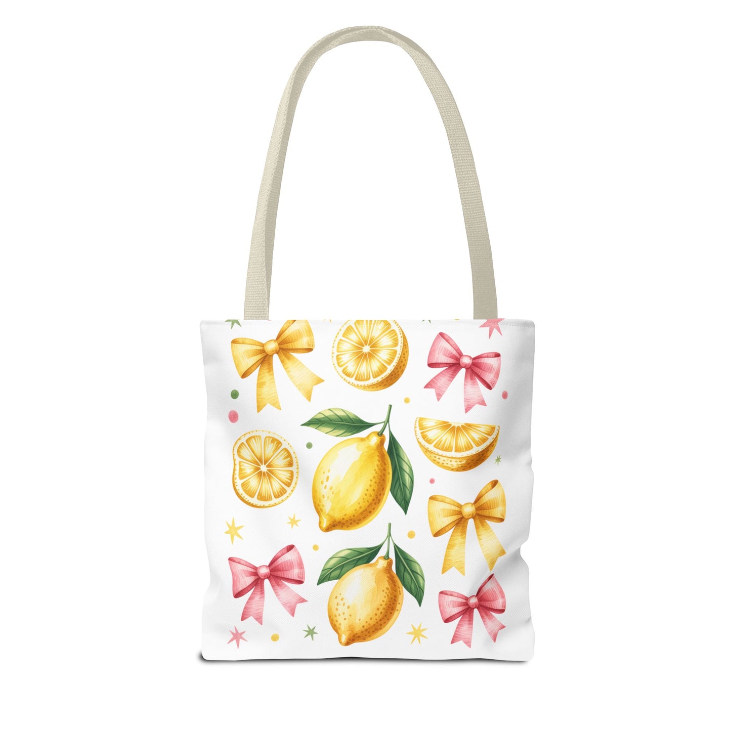 Lemon-Themed Tote Bag, Cute Duck Design Tote, Summer Accessory, Gift for Her, Reusable Shopping Bag, Fun and Functional