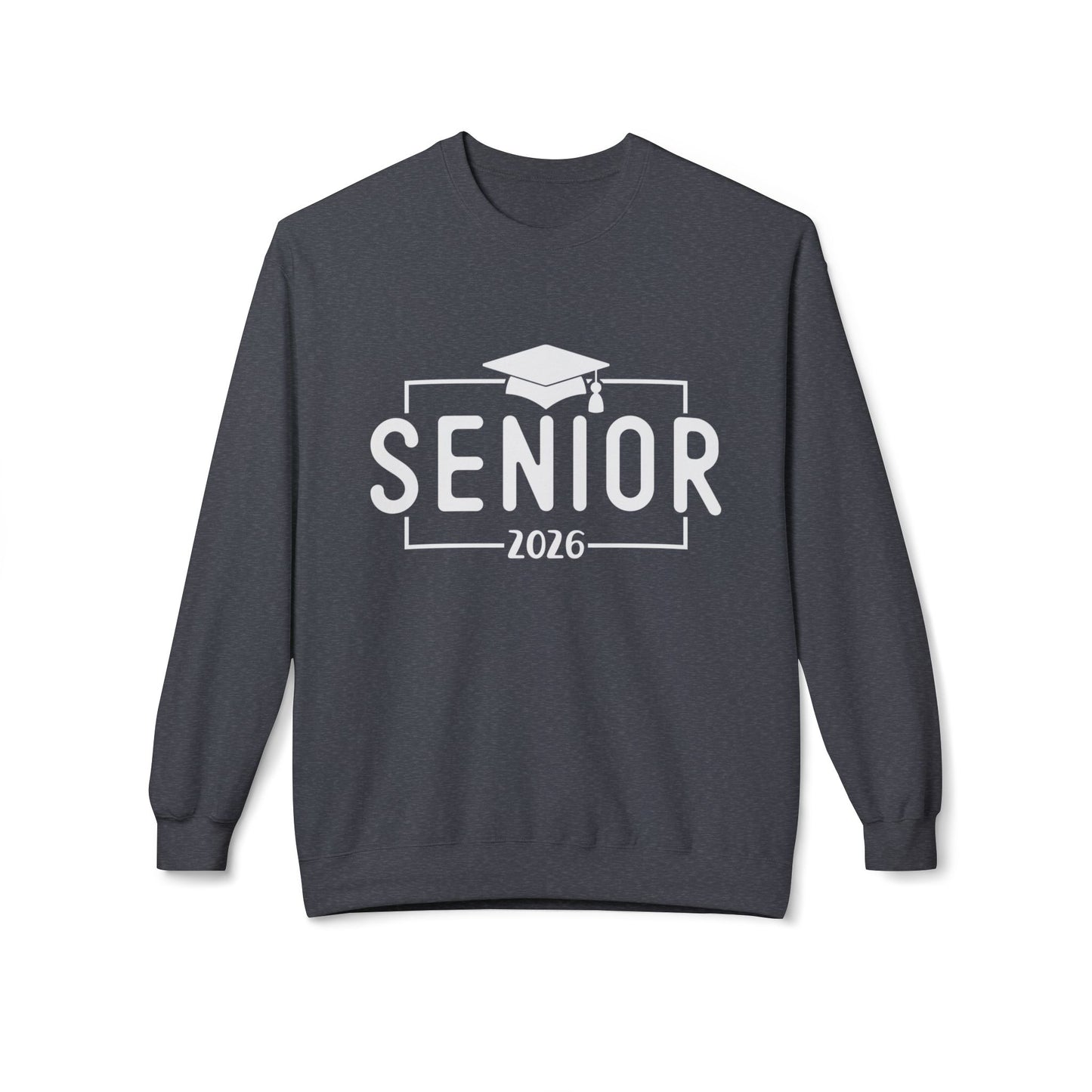 Senior 2026 Fleece Crewneck Sweatshirt - Perfect for Graduation, Class of 2026, Cozy Gift for Graduates, Unisex Crew Sweatshirt, Casual Wear
