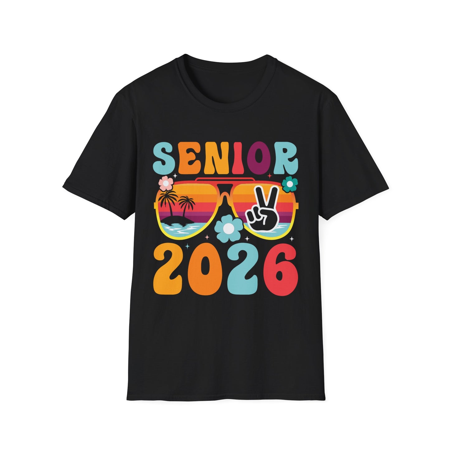 2026 Senior T-Shirt, Unisex Softstyle Tee, Graduation Gift, Summer Vibes Shirt, Class of 2026, Senior Celebration Apparel