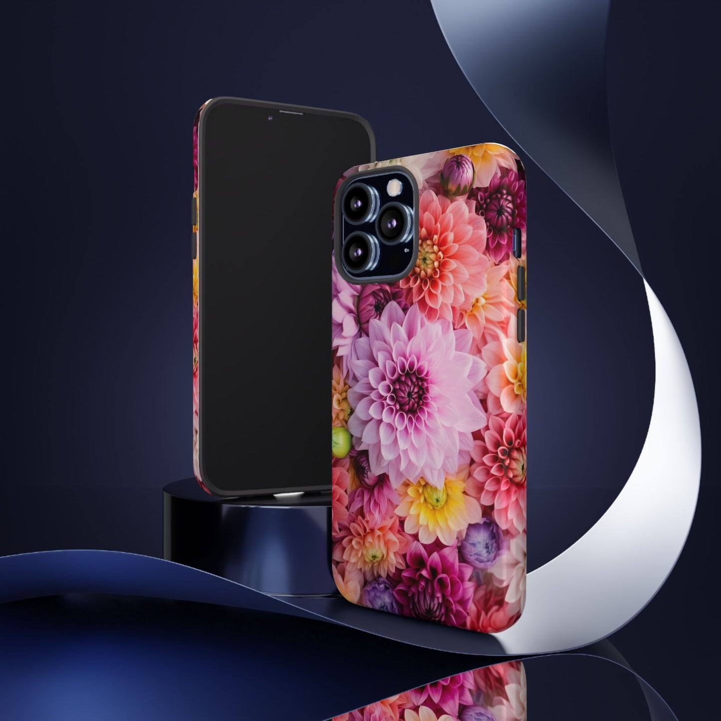 Floral iPhone Case, Tough Floral Phone Cover, Flower Pattern Case, Spring Design, Gift for Her, Durable Phone Accessory