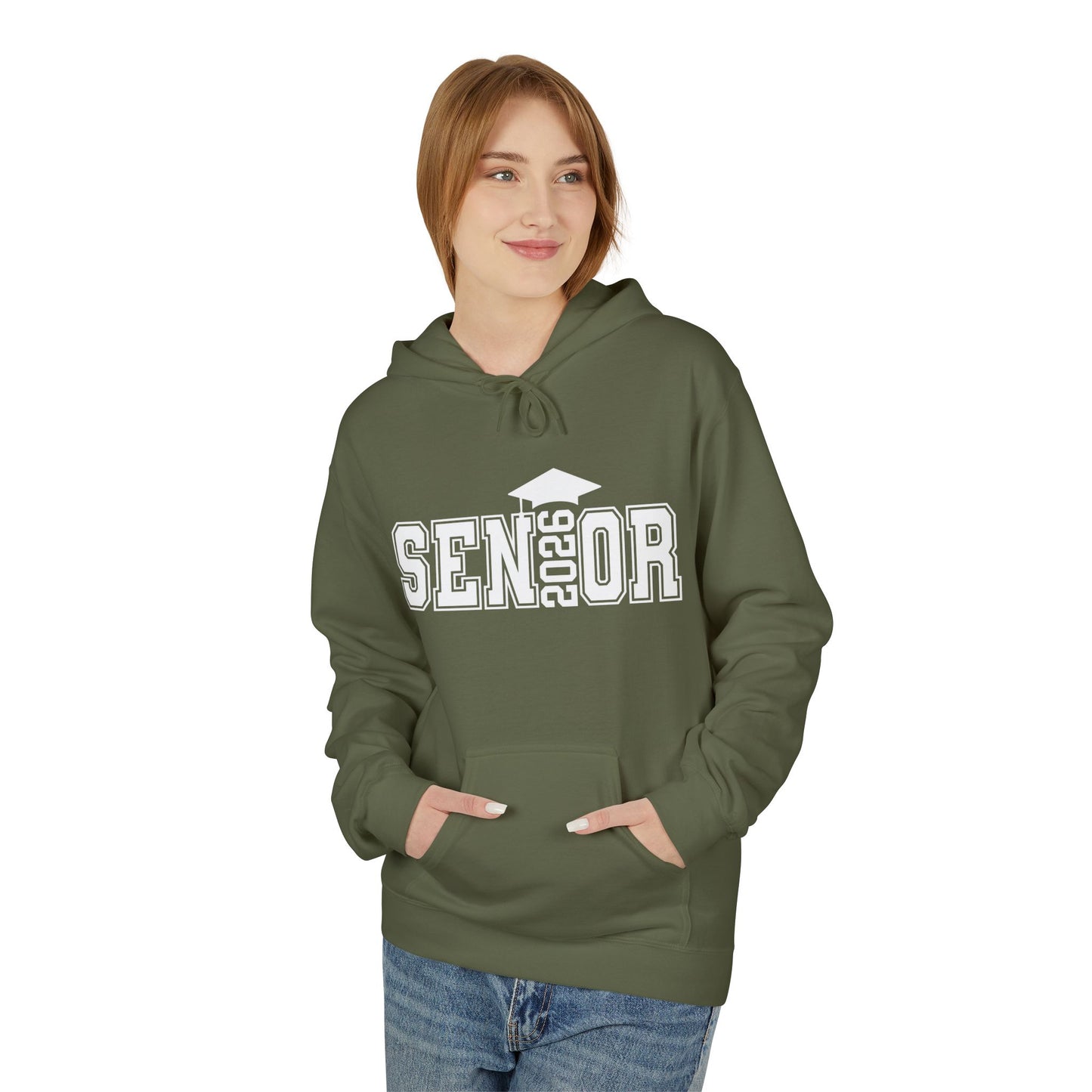 Senior Fleece Hoodie, Cozy Graduation Gift, Class of 2024 Sweatshirt, Unisex Hoodie, Senior Spirit Wear, Comfortable Casual Wear