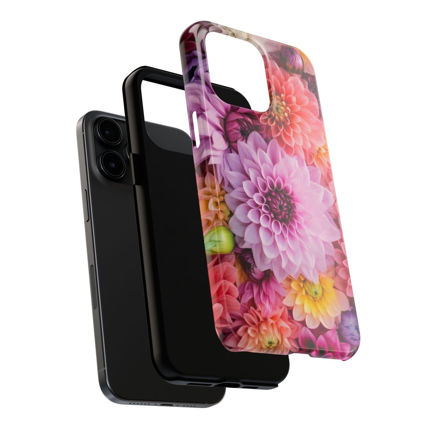 Floral Tough Phone Cases, Durable Phone Cover, Flower Print Case, Gift for Her, Spring Accessories, Custom Phone Case
