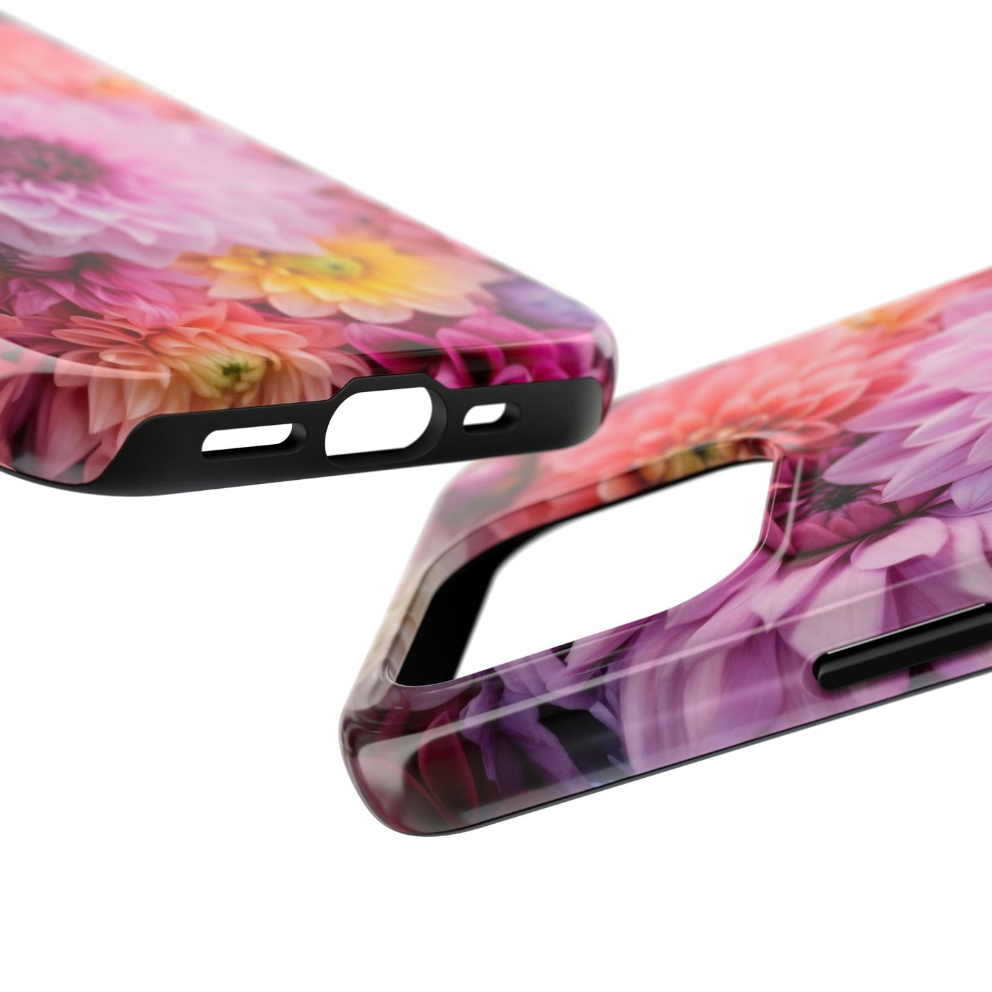 Floral Tough Phone Cases, Durable Phone Cover, Flower Print Case, Gift for Her, Spring Accessories, Custom Phone Case