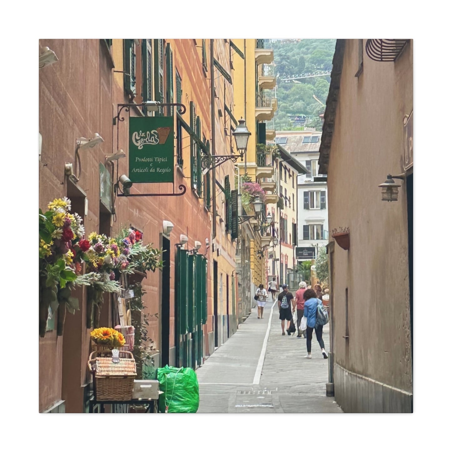 Charming Italy Street Scene Canvas Wall Art, Home Decor, Gift for Art Lovers, Cozy Living Room Decoration, Gallery Wall Accent