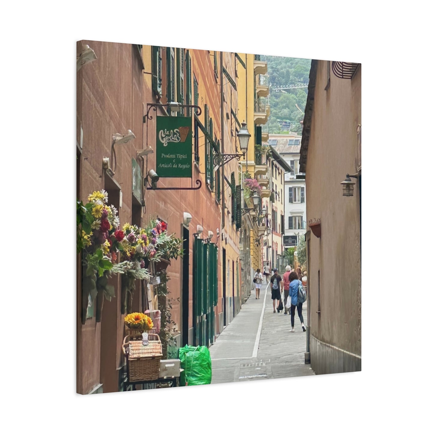 Charming Italy Street Scene Canvas Wall Art, Home Decor, Gift for Art Lovers, Cozy Living Room Decoration, Gallery Wall Accent