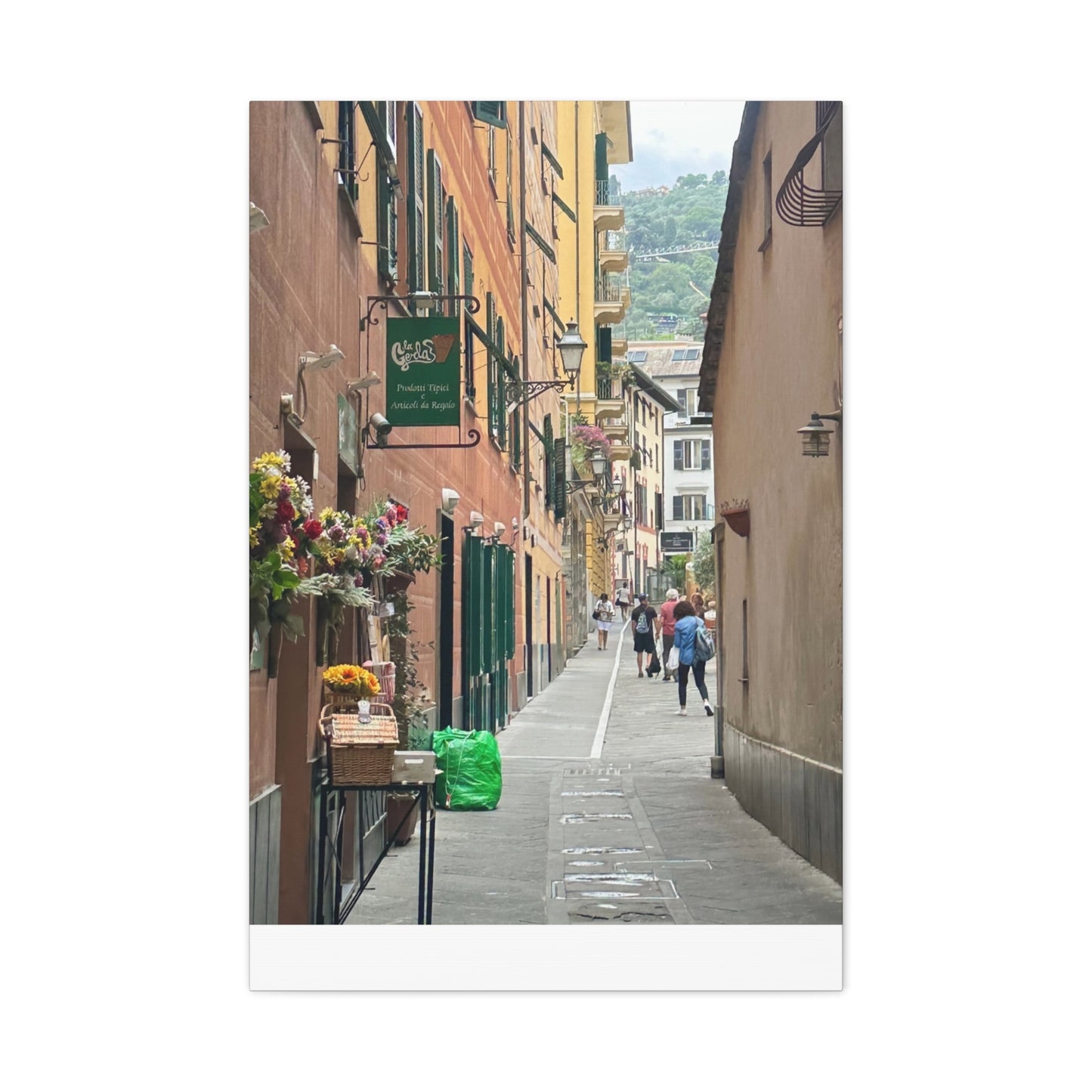 Charming Italy Street Scene Canvas Wall Art, Home Decor, Gift for Art Lovers, Cozy Living Room Decoration, Gallery Wall Accent