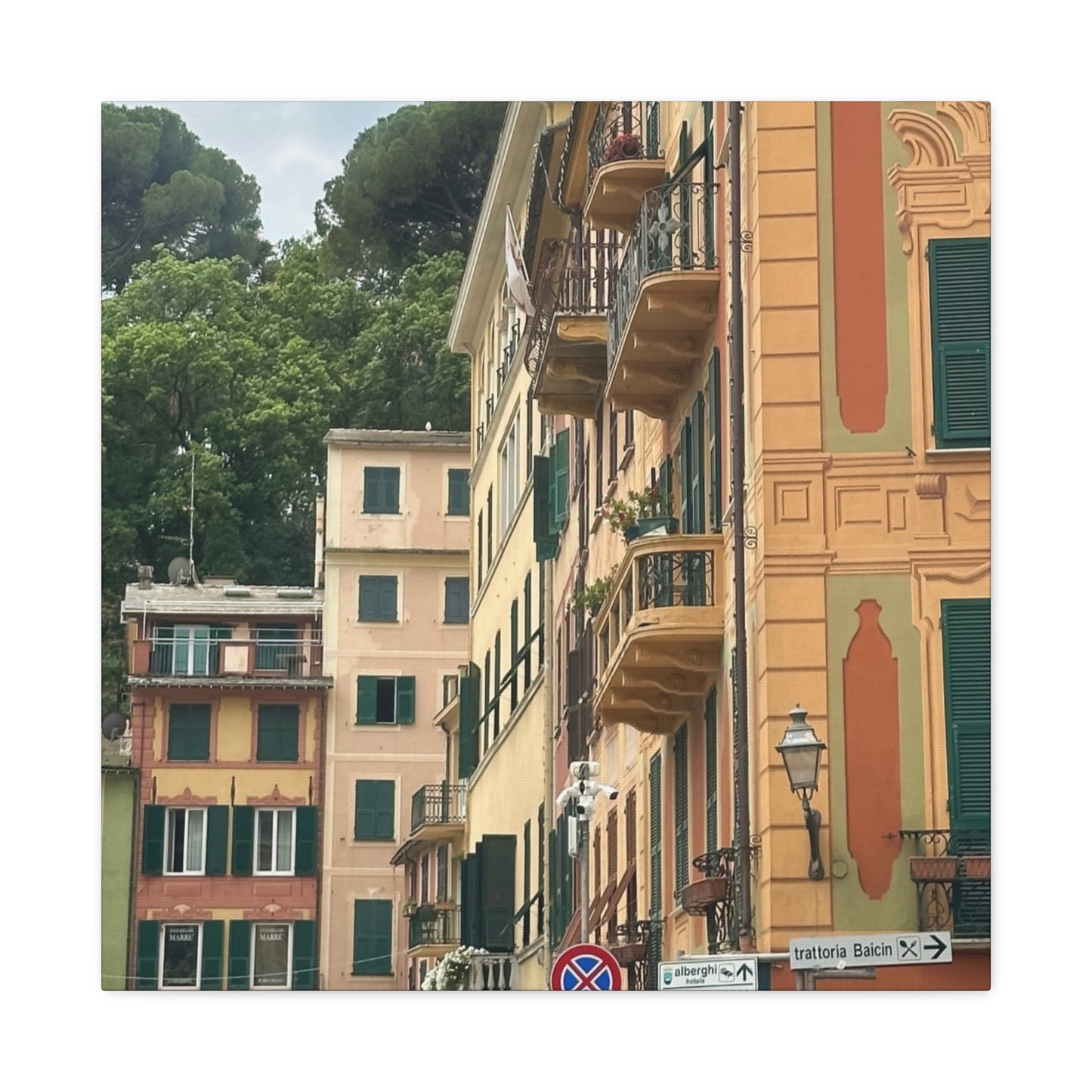 Italian Balcony Wall Decor, Home Decor, Gift for Art Lovers, Cozy Aesthetic, Travel Inspiration