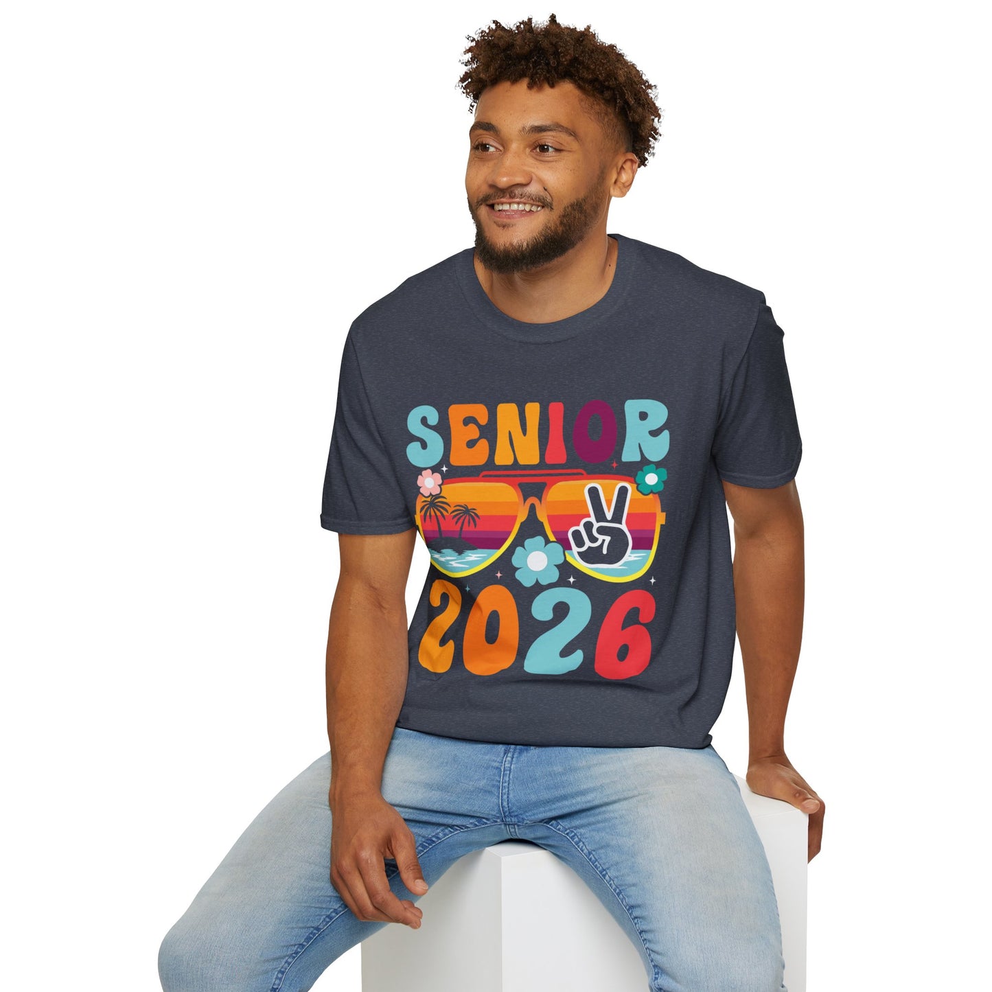 Senior 2026 Beach Vibes - Unisex Softstyle T-Shirt