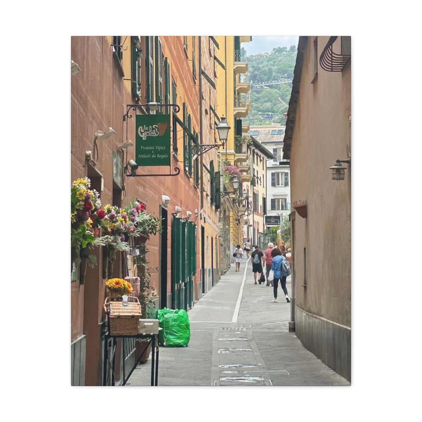 Charming Italy Street Scene Canvas Wall Art, Home Decor, Gift for Art Lovers, Cozy Living Room Decoration, Gallery Wall Accent