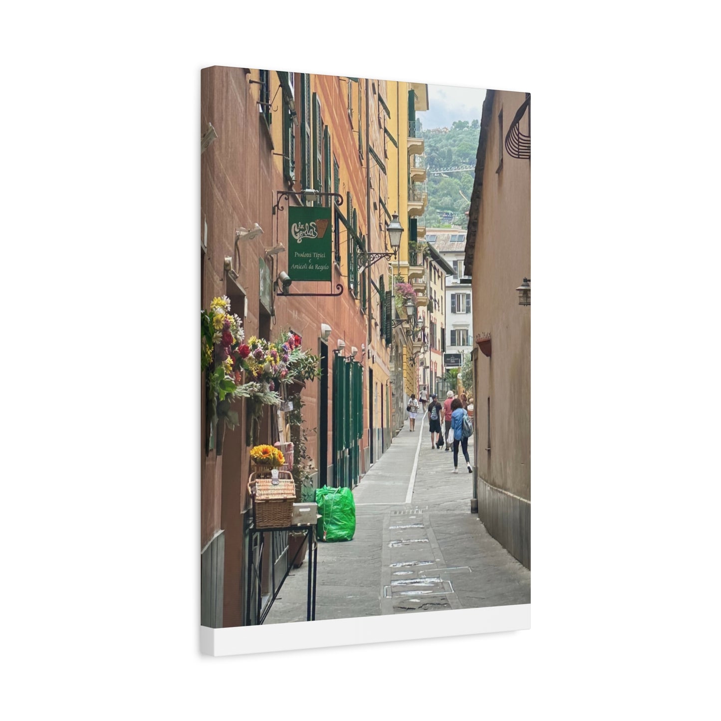 Charming Italy Street Scene Canvas Wall Art, Home Decor, Gift for Art Lovers, Cozy Living Room Decoration, Gallery Wall Accent
