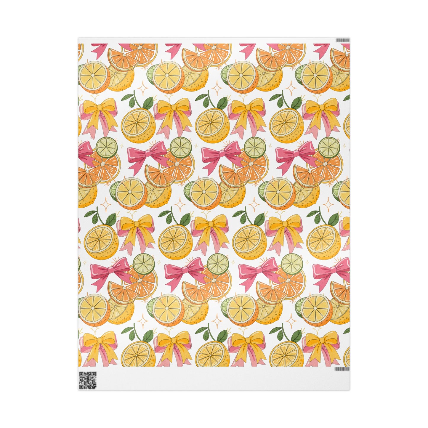 Vibrant Citrus Wrapping Paper, Colorful Gift Wrap, Holiday Decor, Celebration Wrap, Party Supplies, Crafting Paper