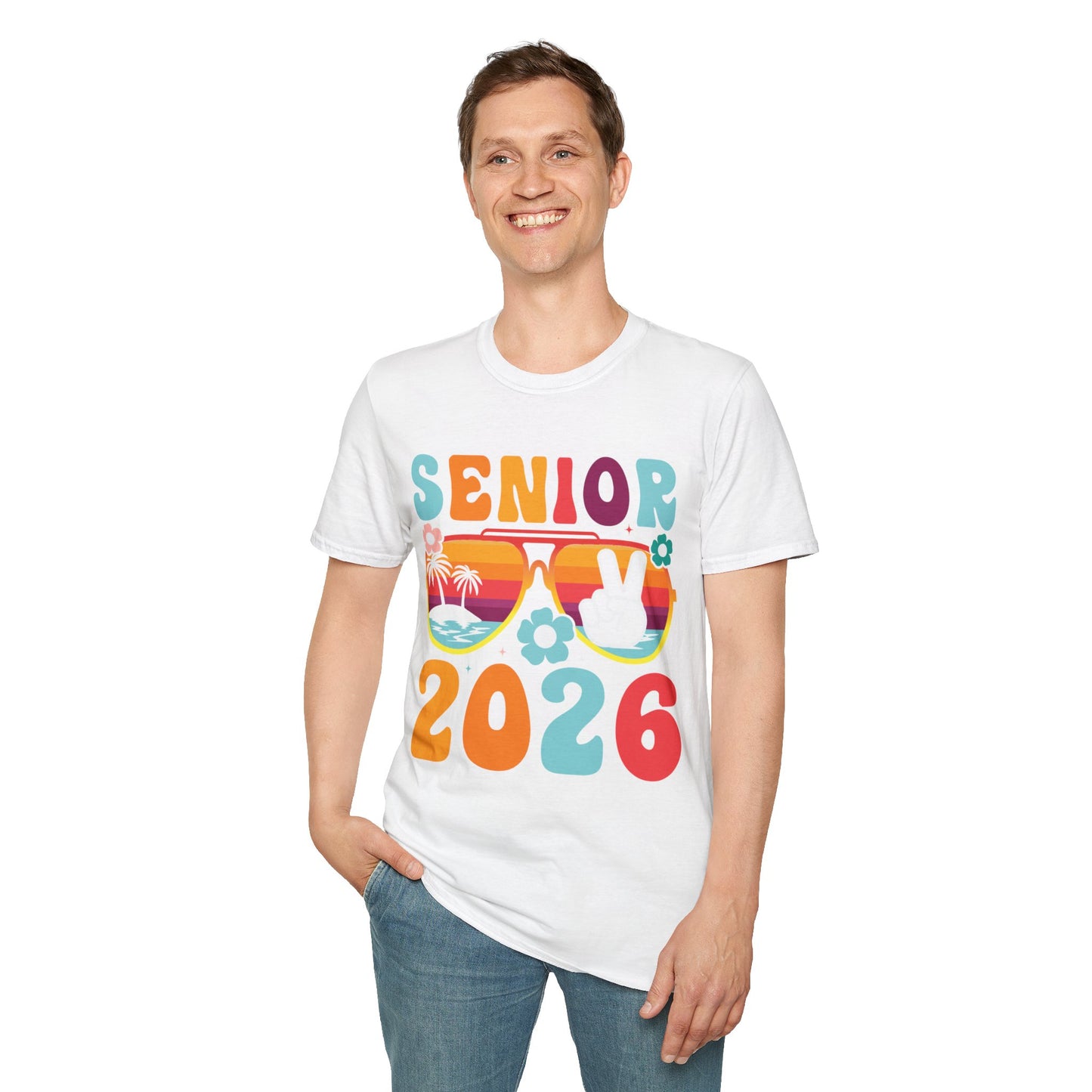 2026 Senior T-Shirt, Unisex Softstyle Tee, Graduation Gift, Summer Vibes Shirt, Class of 2026, Senior Celebration Apparel