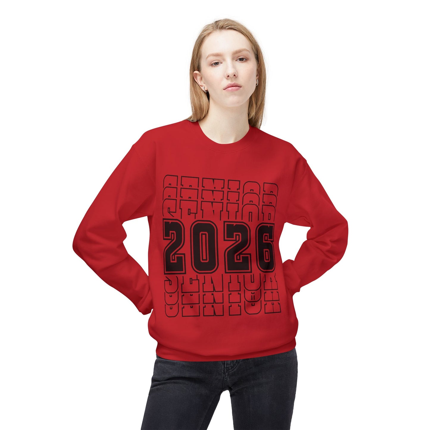 Stylish Senior Sweatshirt for Class of 2026, Unisex Crewneck, Graduation Gift, College Bound, Cozy Apparel, Trendy Layering Piece