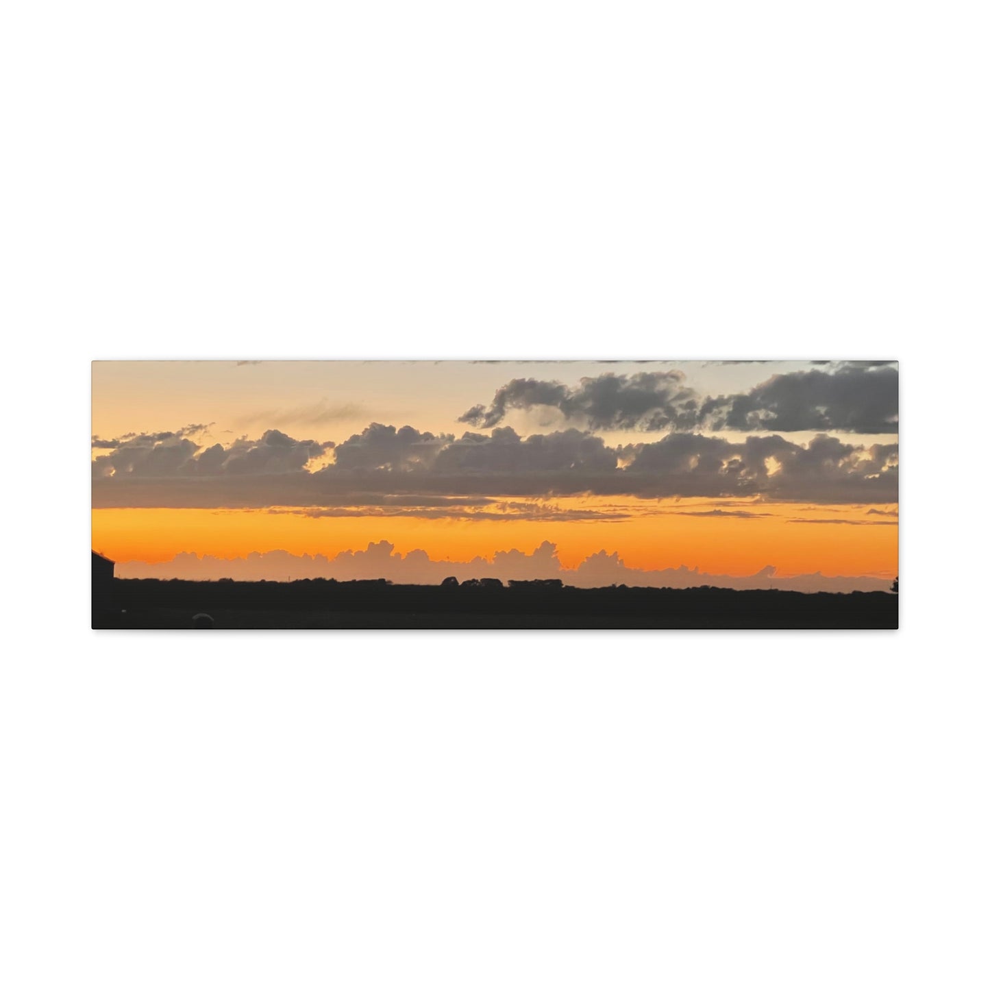Sunset Canvas Art Print, Wall Decor for Home, Gift for Nature Lovers, Modern Art, Vibrant Landscape, Living Room Decor