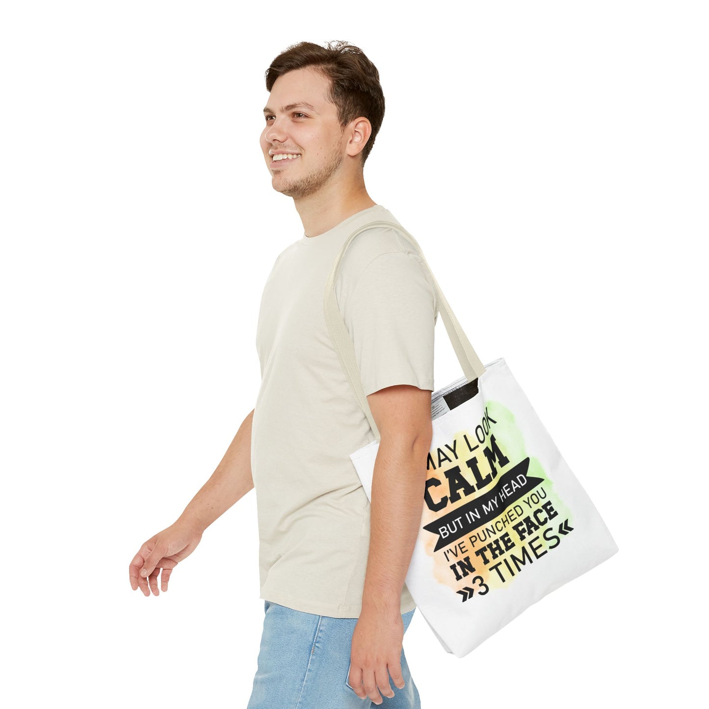 Humorous Tote Bag, Funny Gift for Friends, Everyday Use, Shopping Bag, Motivational Quote, Office Humor, Unique Present