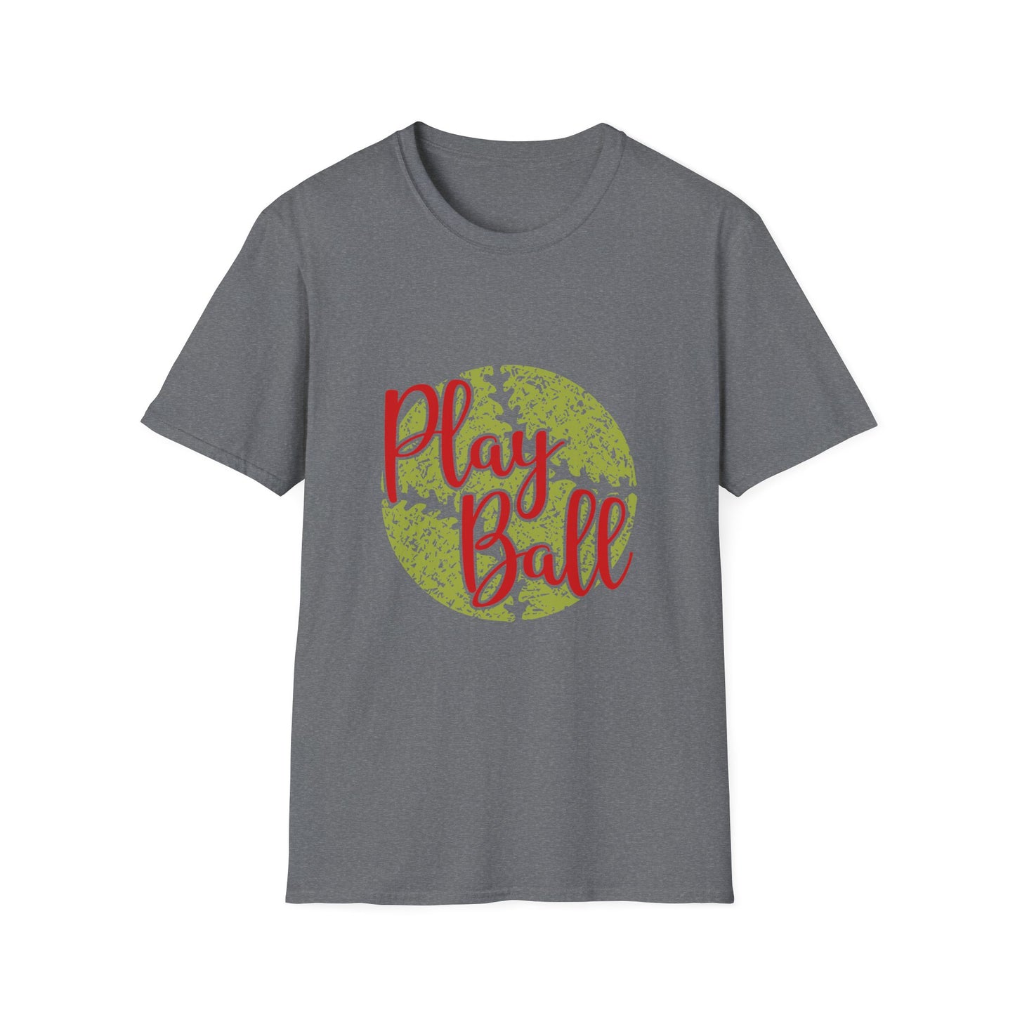 Play Ball Unisex Softstyle T-Shirt, Sporty Tee, Gift for Baseball Fans, Casual Wear, Team Spirit Apparel, Summer Outfit