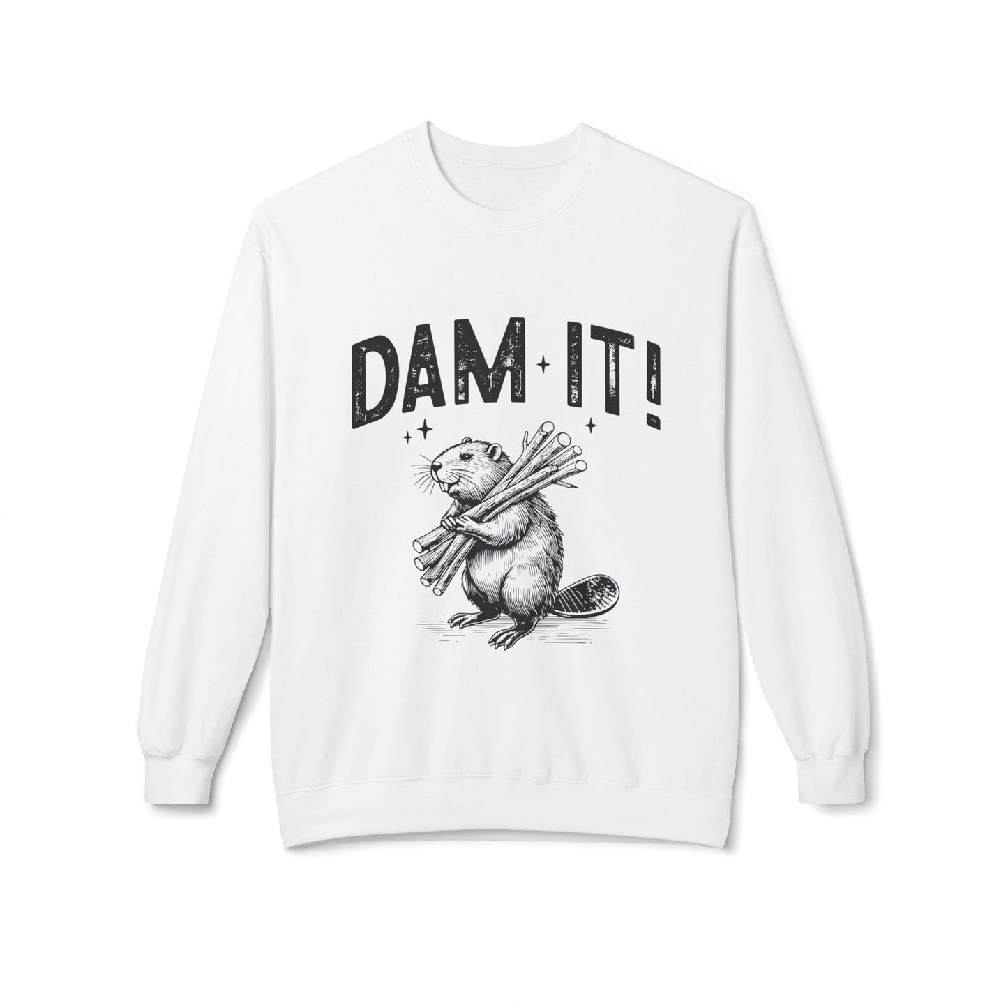 Dam It -Fleece Crewneck Sweatshirt