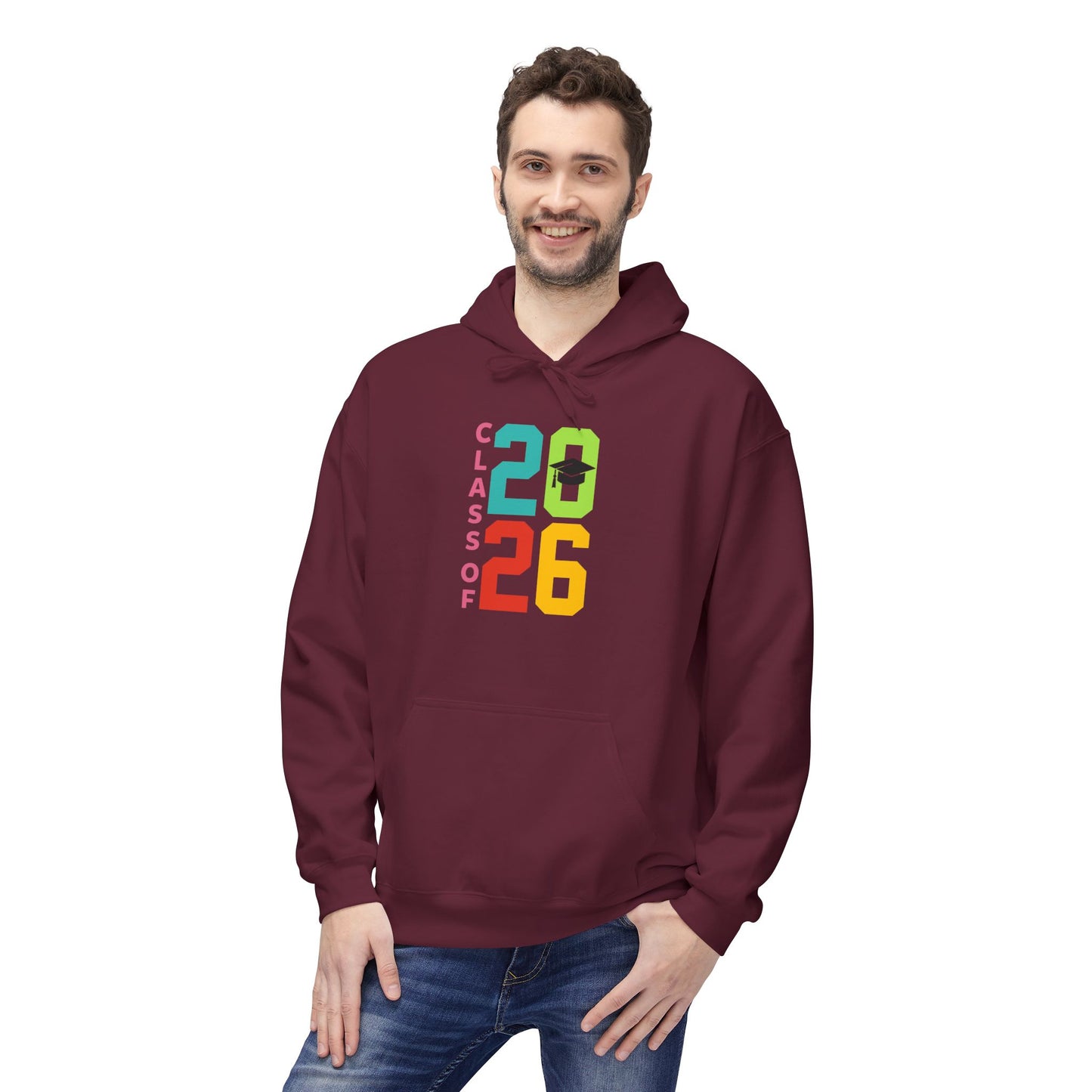 Class of 2026 Unisex Fleece Hoodie, Graduation Gift, College Bound Apparel, Cozy Layer, Student Spirit Wear