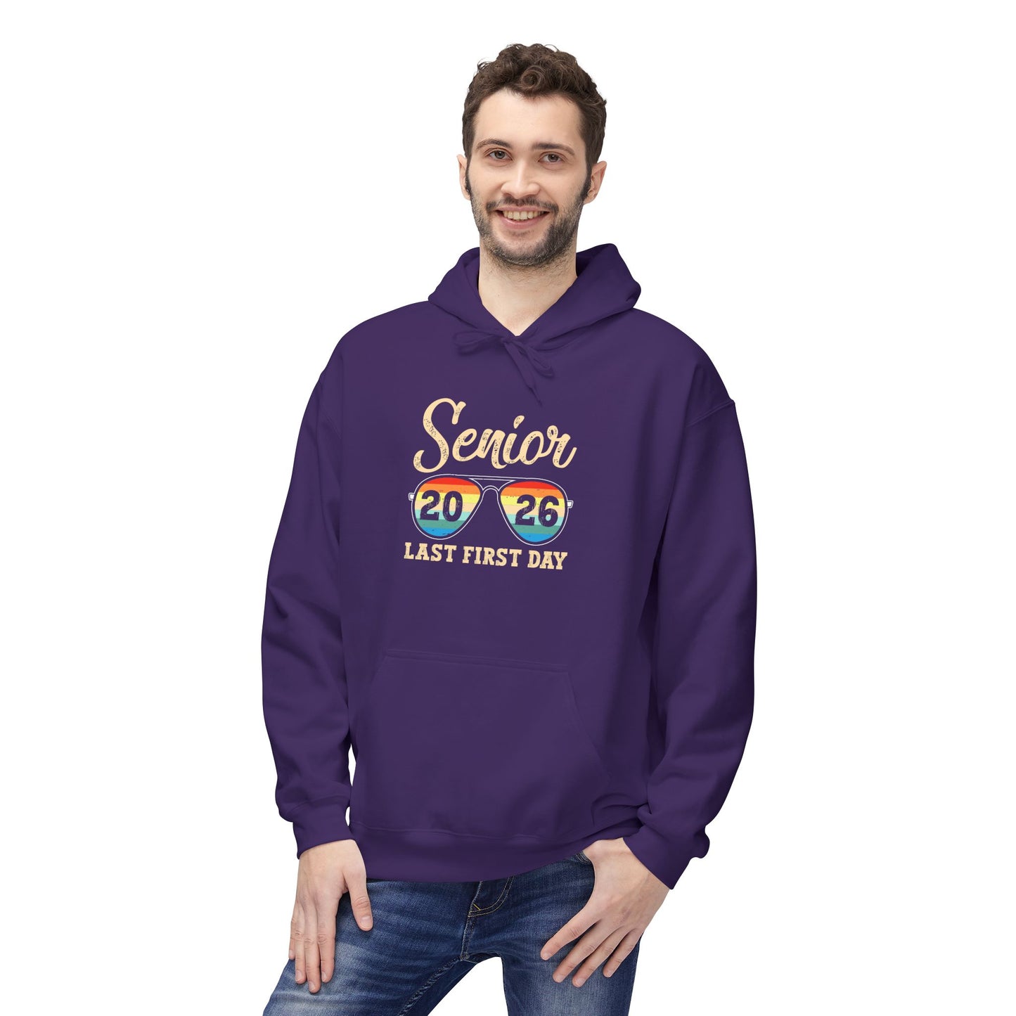 Senior Last First Day Hoodie, Graduation Gift, Class of 2024 Sweatshirt, College Bound Apparel, Unisex Fleece Hoodie