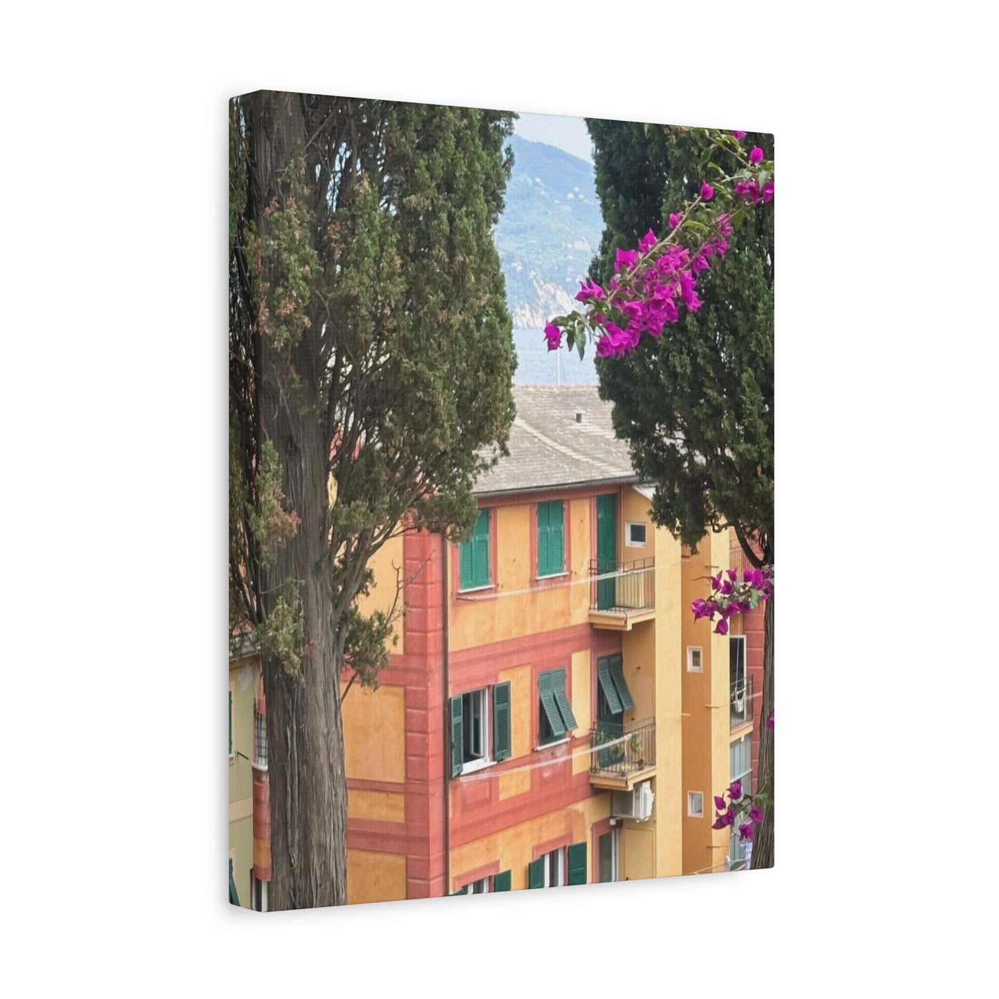 Italian Home and Country SideMatte Canvas Wall Art, Floral Home Decor, Artistic Stretched Canvas, Botanical Print, Modern Wall Decor