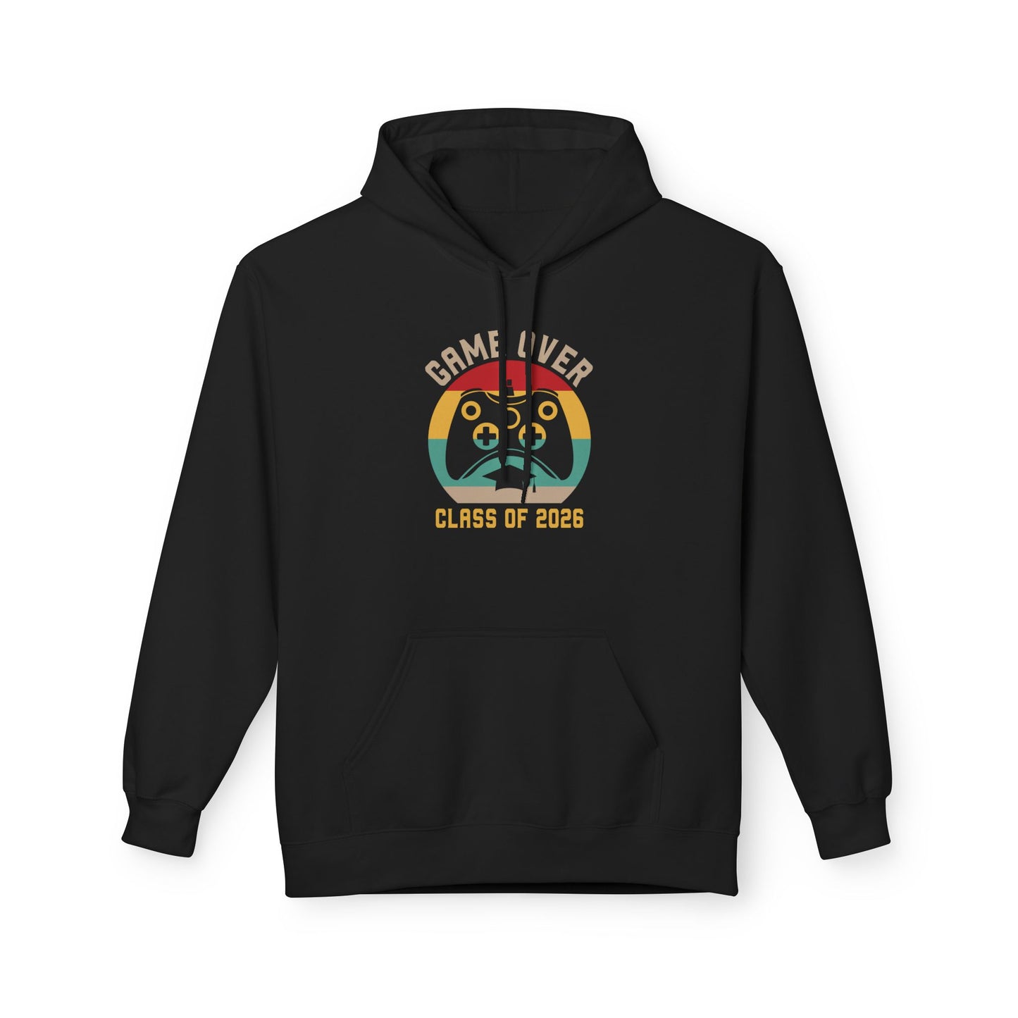 Game Over Class of 2026 Hoodie - Unisex Softstyle Fleece | Graduation Gift, Gamer Apparel, Cozy Sweatshirt, Casual Wear