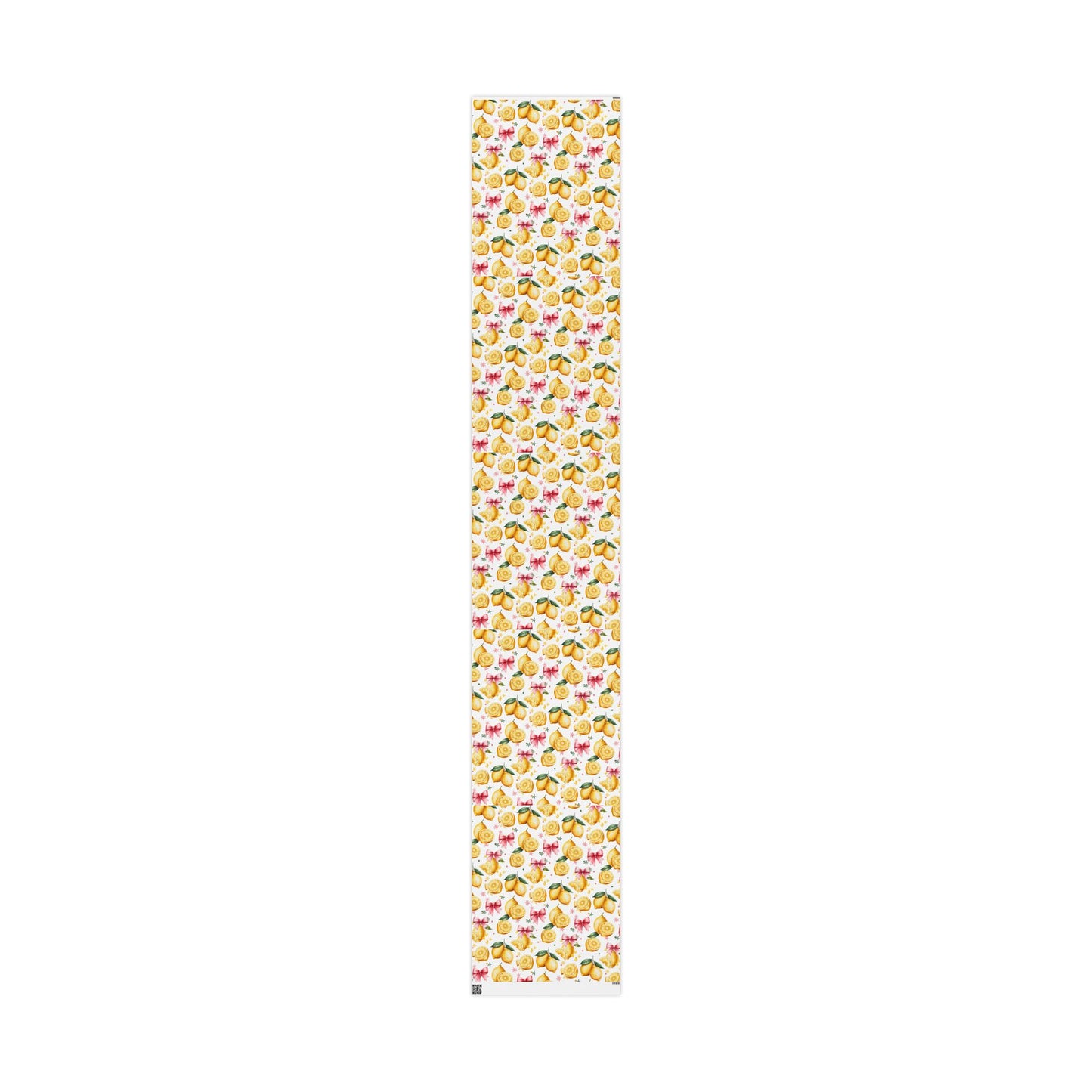 Citrus-Inspired Gift Wrap Roll, Fresh Lemon Wrapping Paper for Birthdays, Weddings, Baby Showers, Eco-Friendly Gift Wrapping