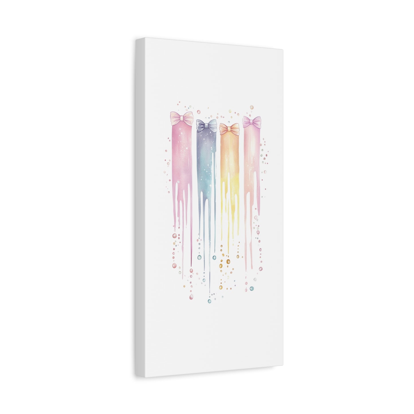 Pastel Drip Colorful Bow Decor