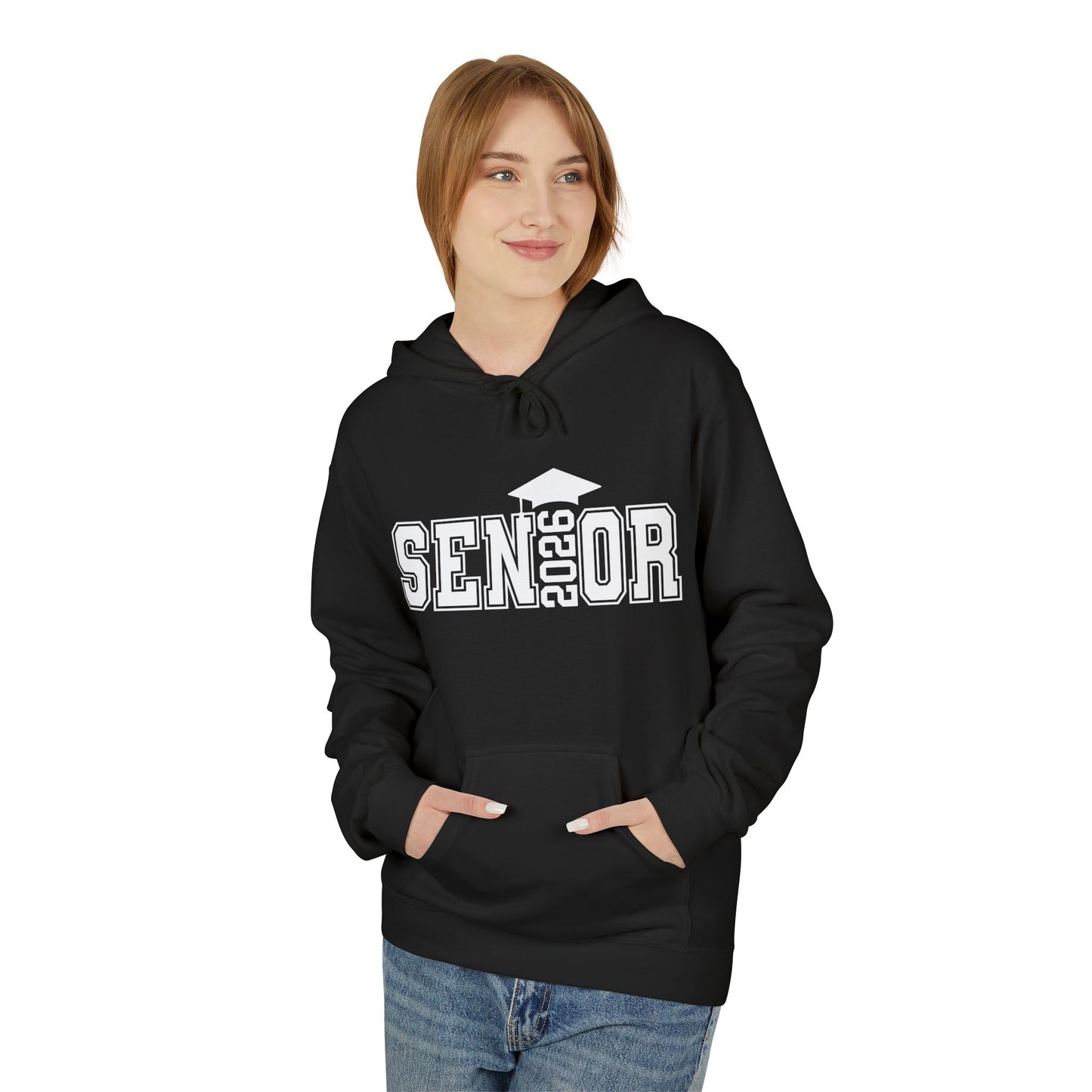 Senior Fleece Hoodie, Cozy Graduation Gift, Class of 2024 Sweatshirt, Unisex Hoodie, Senior Spirit Wear, Comfortable Casual Wear