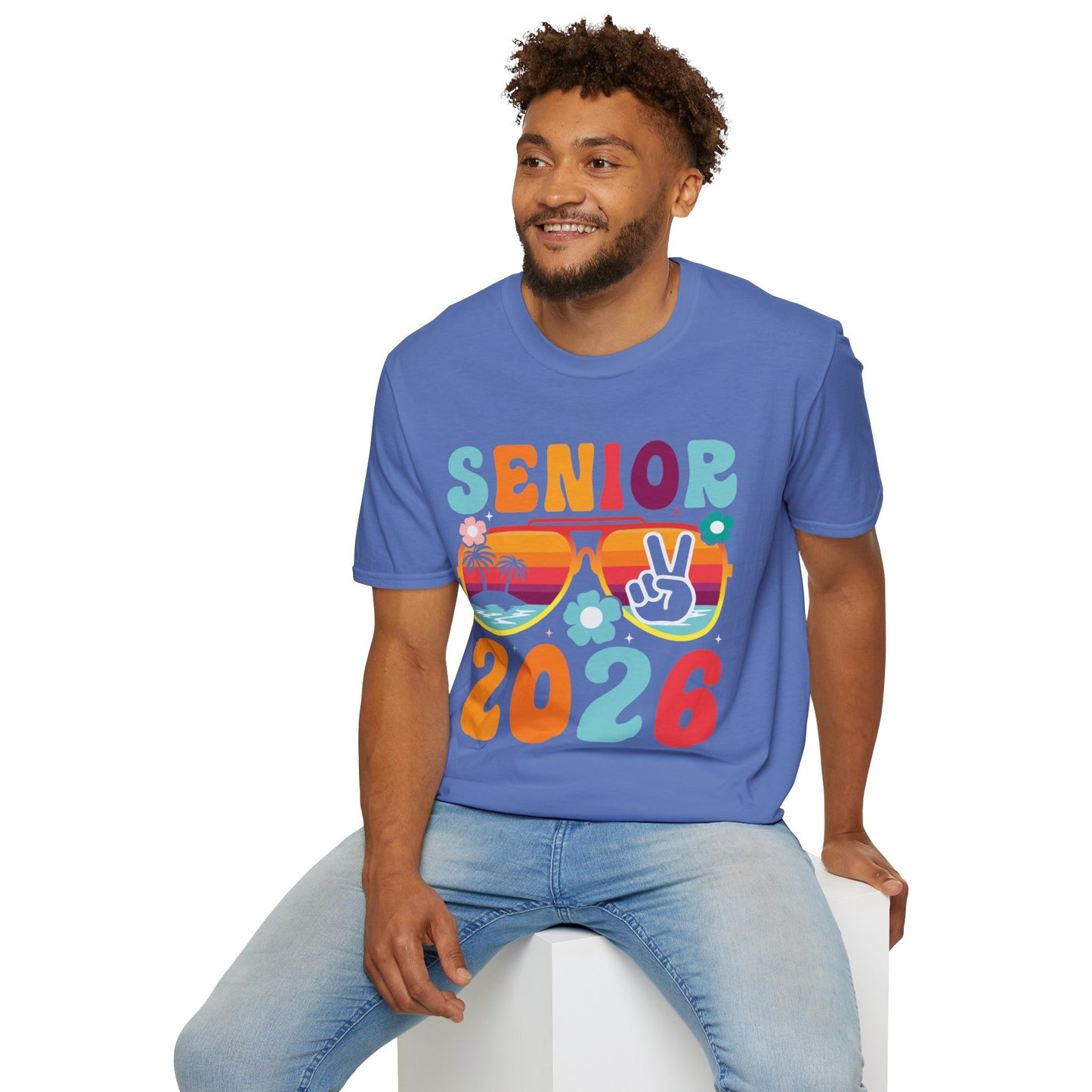 Senior 2026 Beach Vibes - Unisex Softstyle T-Shirt