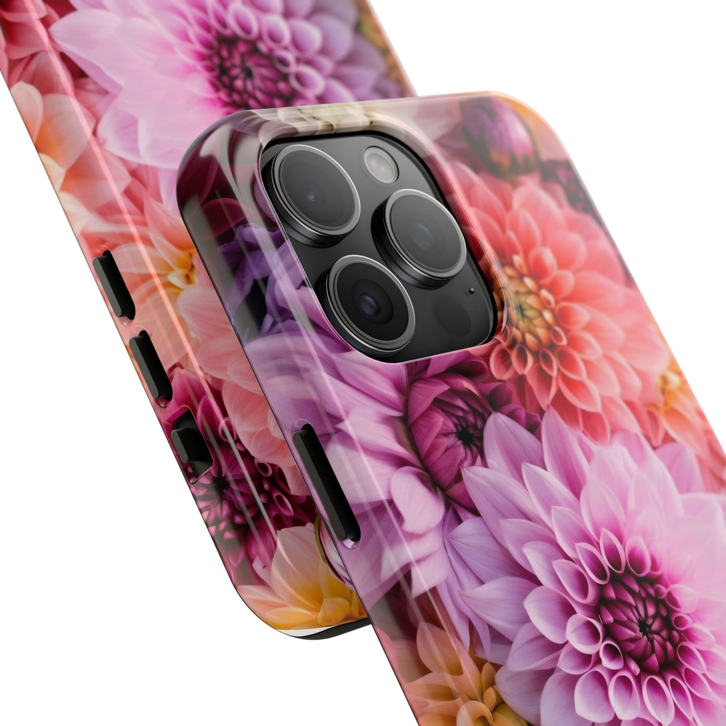 Floral Tough Phone Cases, Durable Phone Cover, Flower Print Case, Gift for Her, Spring Accessories, Custom Phone Case