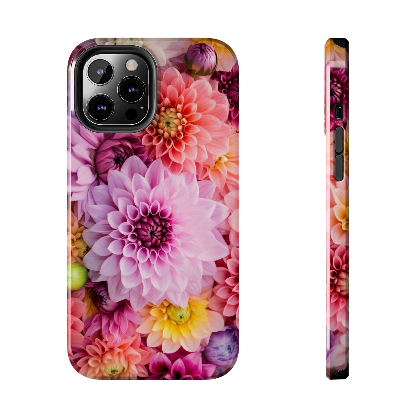 Floral Tough Phone Cases, Durable Phone Cover, Flower Print Case, Gift for Her, Spring Accessories, Custom Phone Case