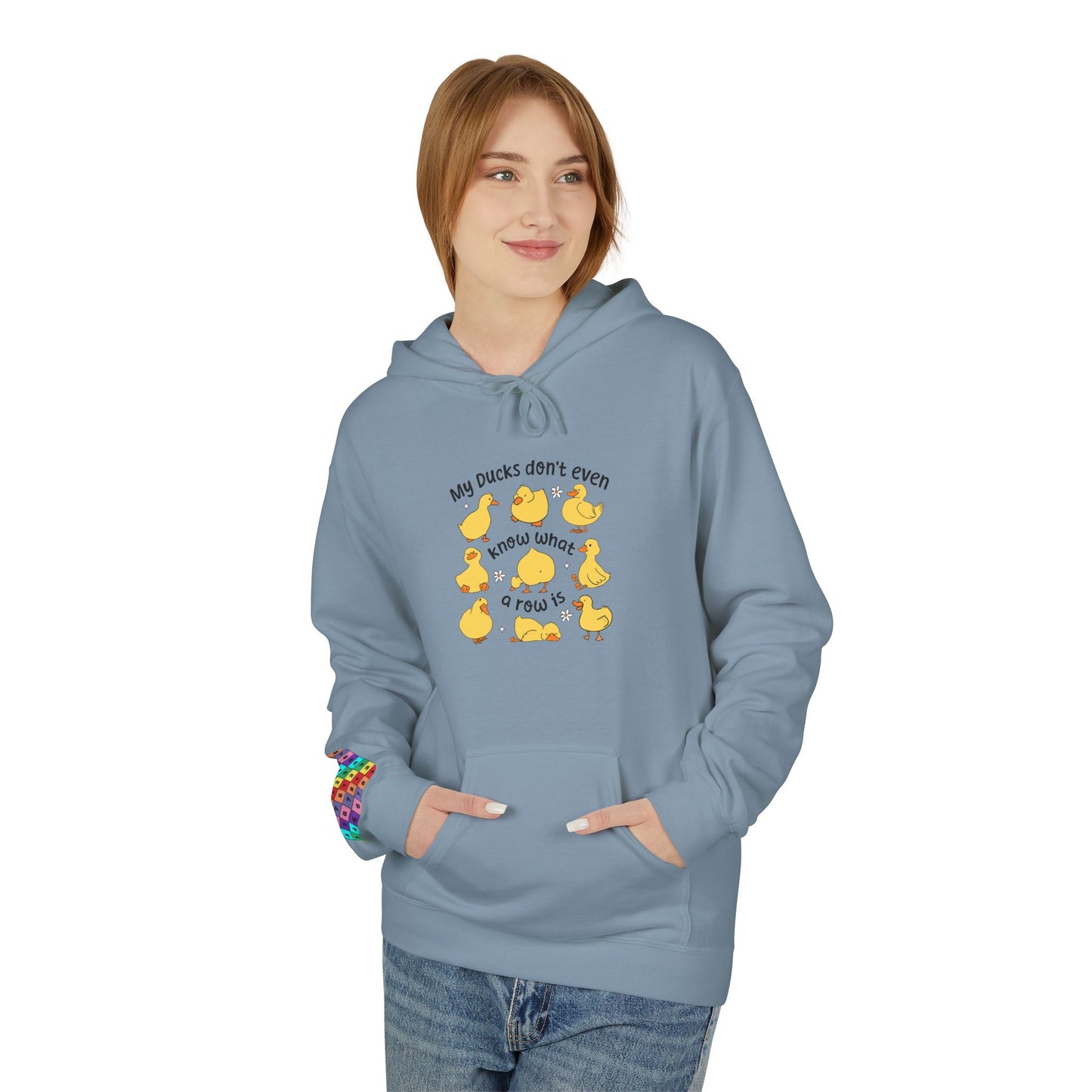 My Duck Didn’t Even Fleece Hoodie, Cozy Animal Lover Gift, Fun Birthday Present, Cute Casual Wear, Duck-Themed Apparel, Warm Hoodie