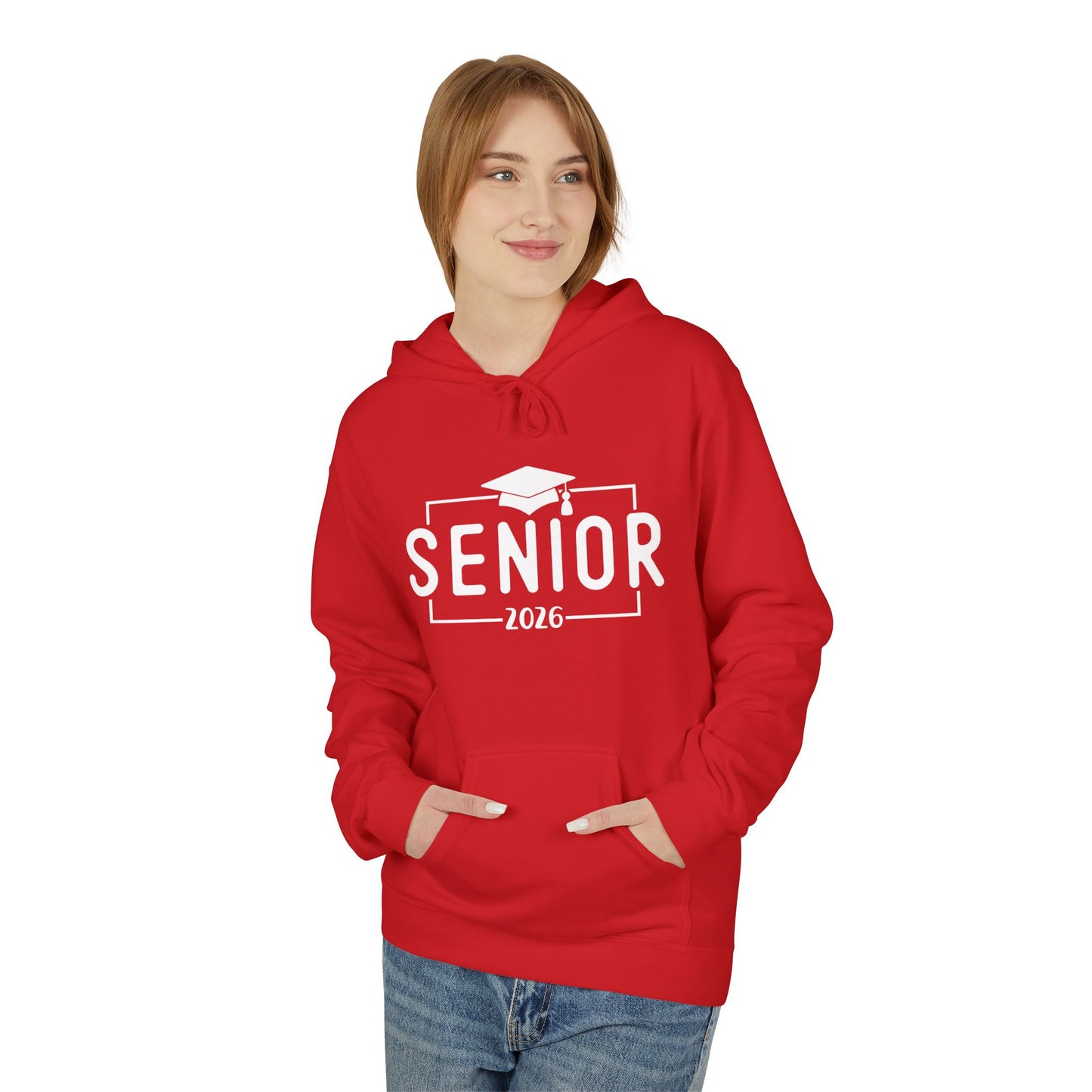 2026 Senior Unisex Midweight Fleece Hoodie, Graduation Gift, Class of 2026 Apparel, Cozy Hoodie, Unique Grad Clothing, High School Senior