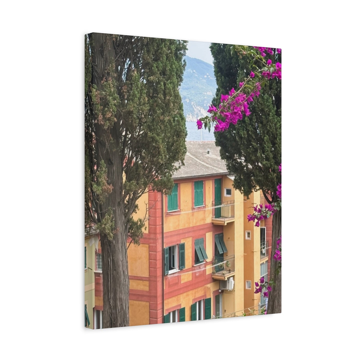 Italian Home and Country SideMatte Canvas Wall Art, Floral Home Decor, Artistic Stretched Canvas, Botanical Print, Modern Wall Decor