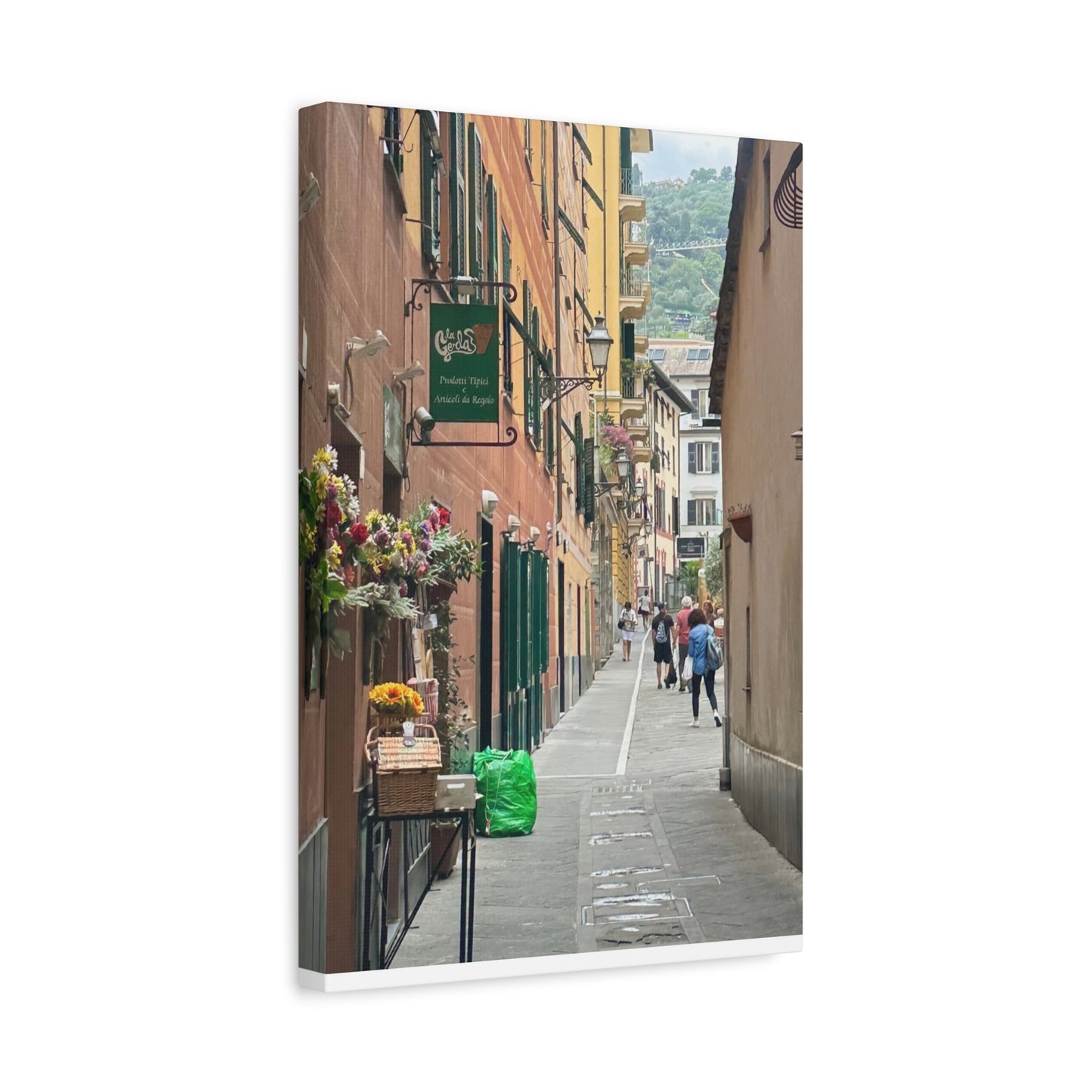 Charming Italy Street Scene Canvas Wall Art, Home Decor, Gift for Art Lovers, Cozy Living Room Decoration, Gallery Wall Accent
